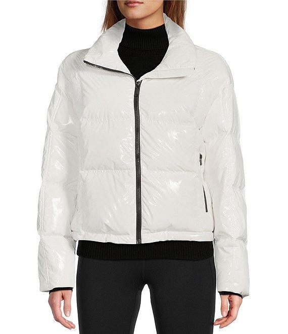 Antonio Melani Stand Collar Front Zip Ski Puffer Jacket Product Image