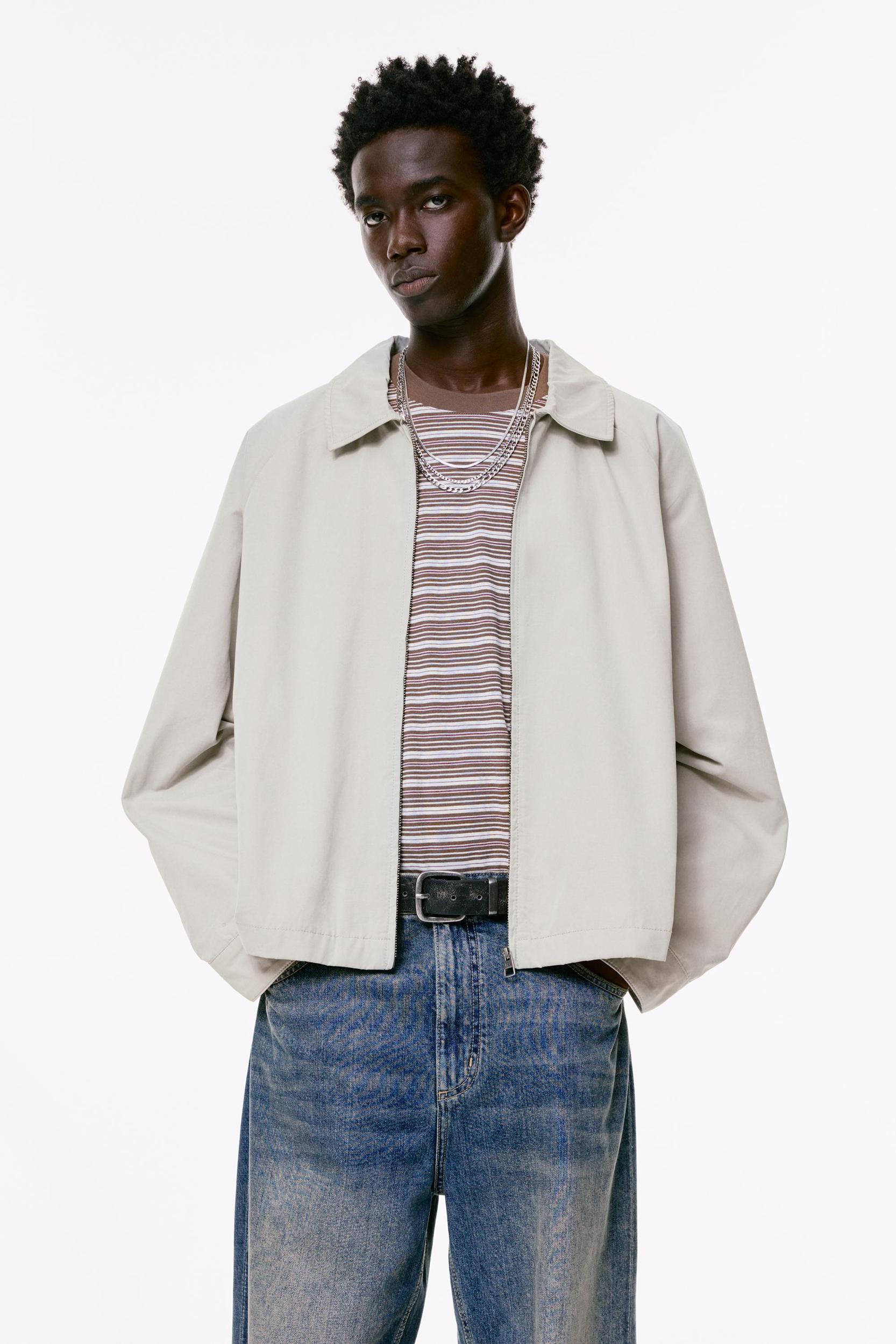 Cotton zip-up jacket Product Image