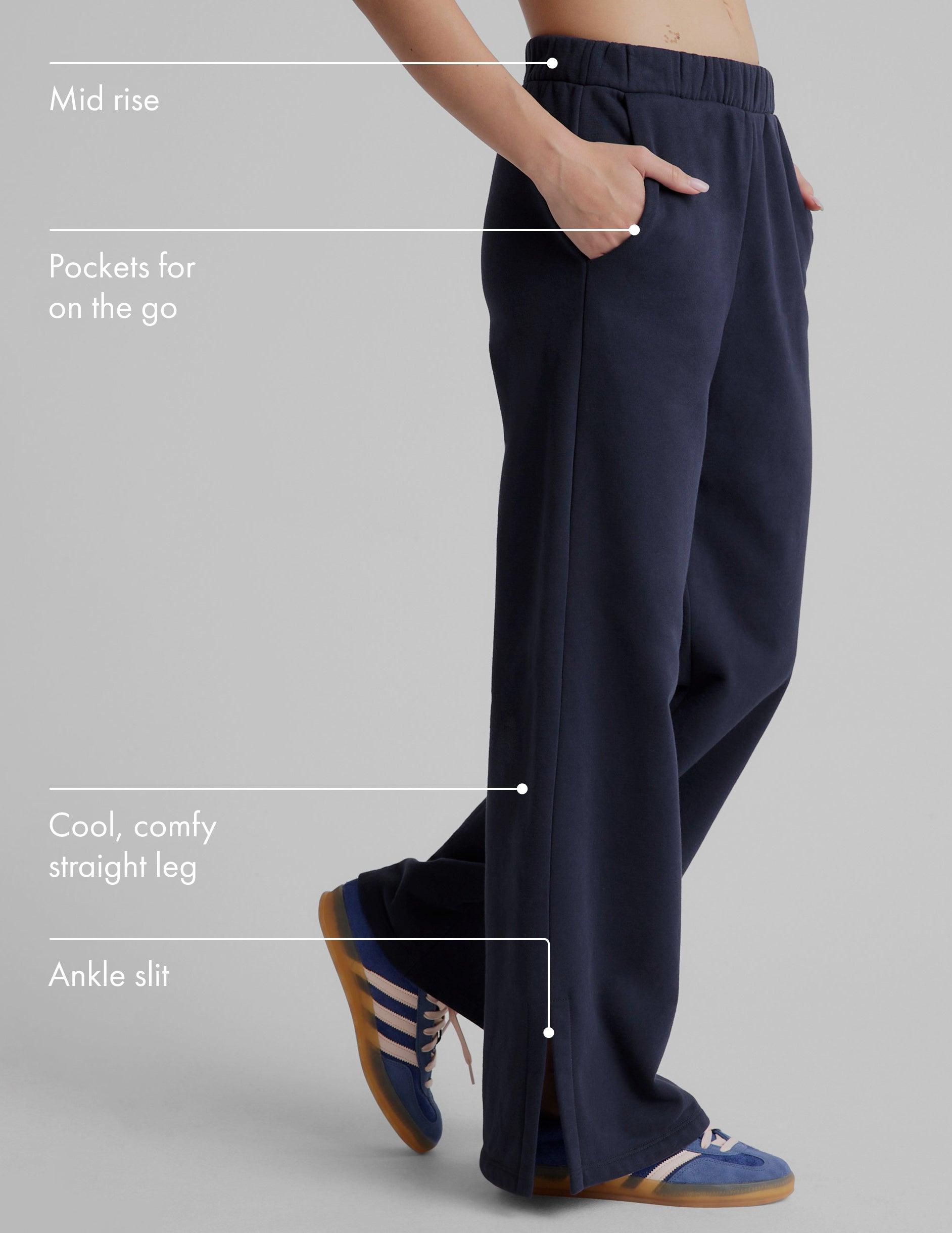 LuxeFleece Wide Leg Pant Product Image