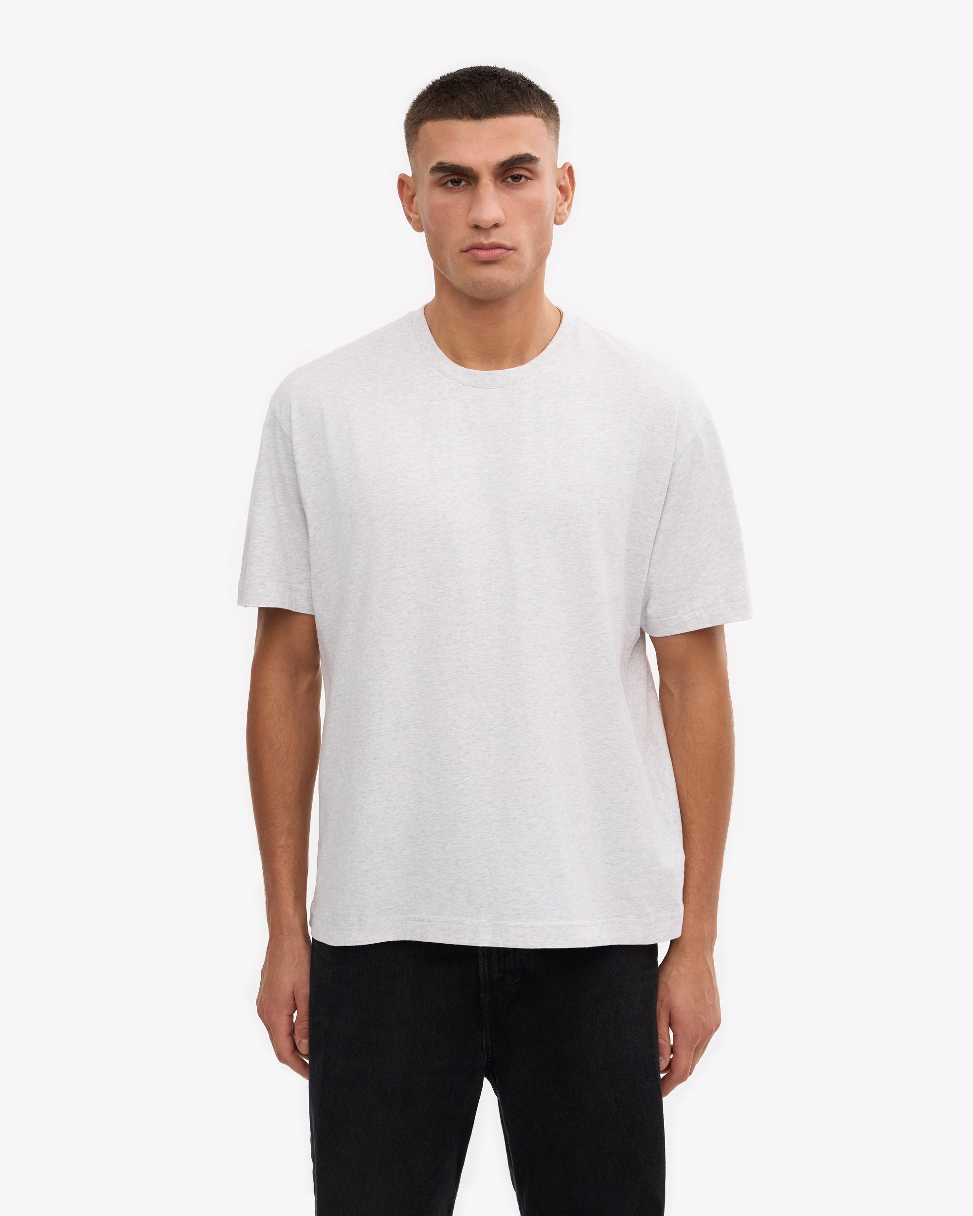 Oversized Organic T-Shirt - Snow Melange Product Image