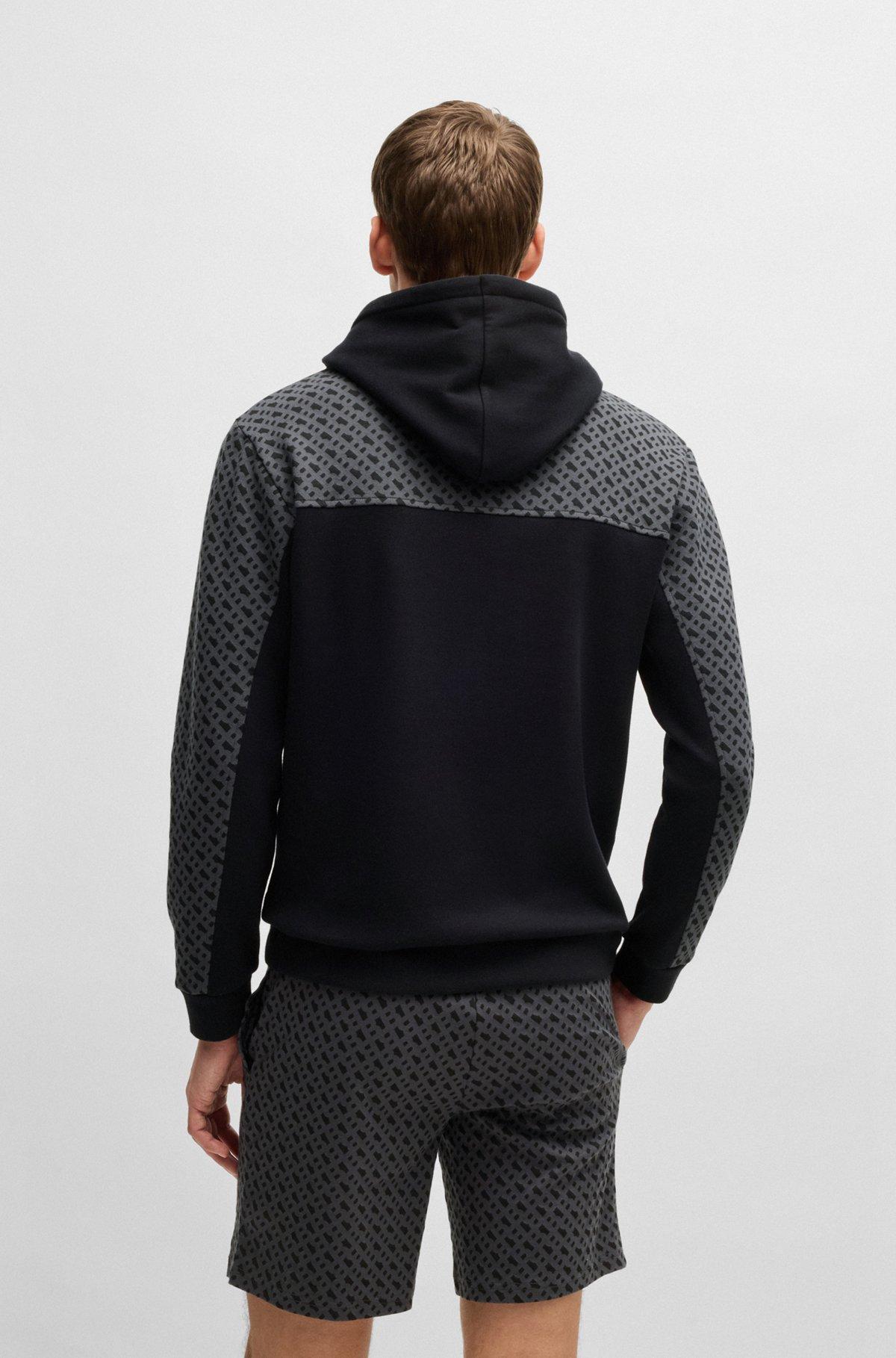 Hoodie with monogram pattern Product Image