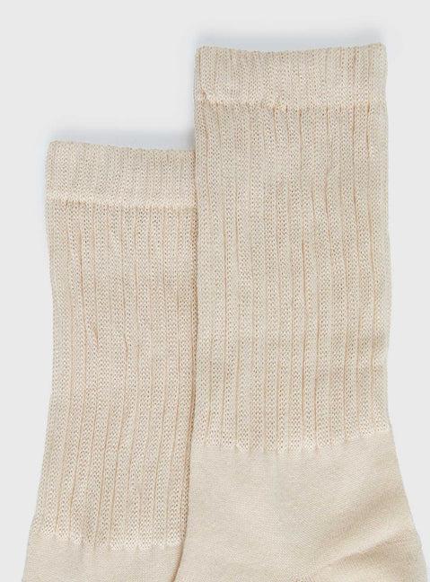 Sama Slouch Sock Beige Product Image