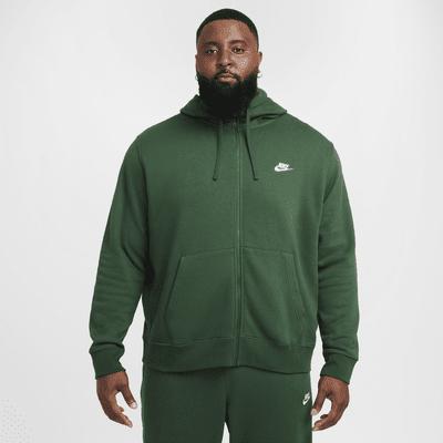 Mens Nike Sportswear Club Fleece Full-Zip Hoodie | BV2645-323 Product Image