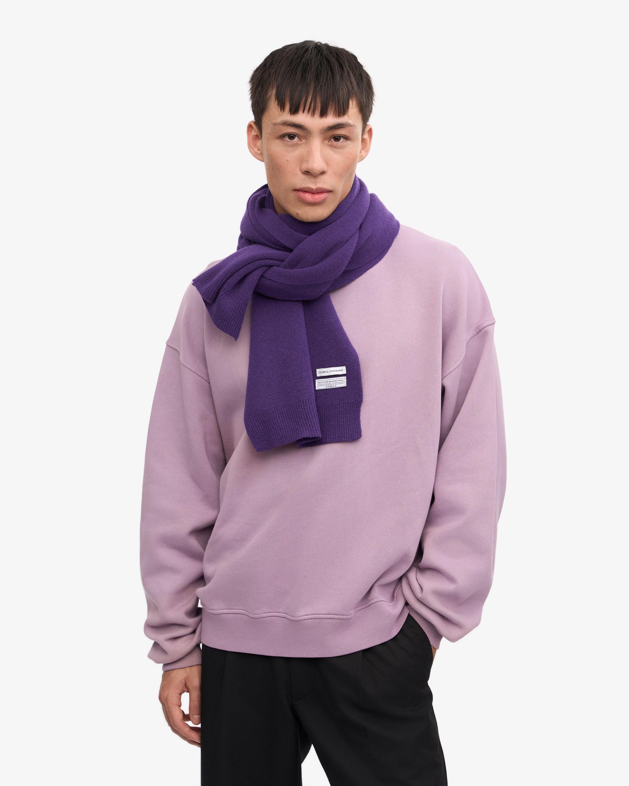 Merino Wool Scarf - Ultra Violet Product Image