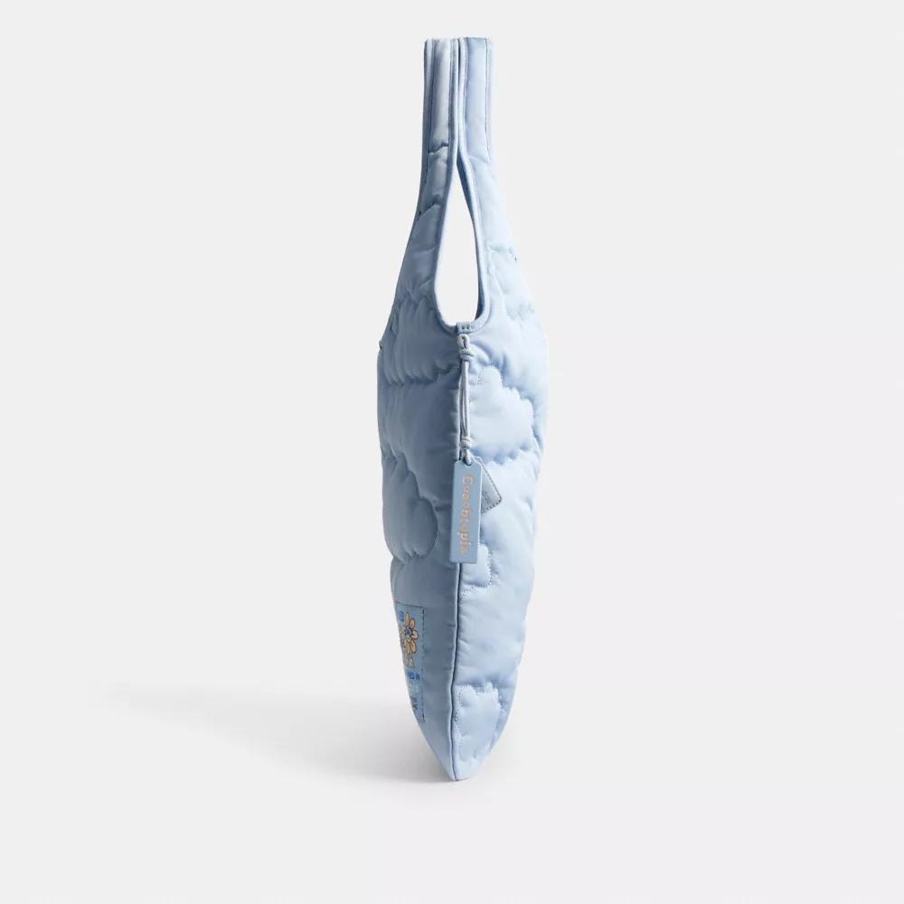 Coachtopia Loop Flat Tote In Recycled Polyester With Cloud Quilting Product Image