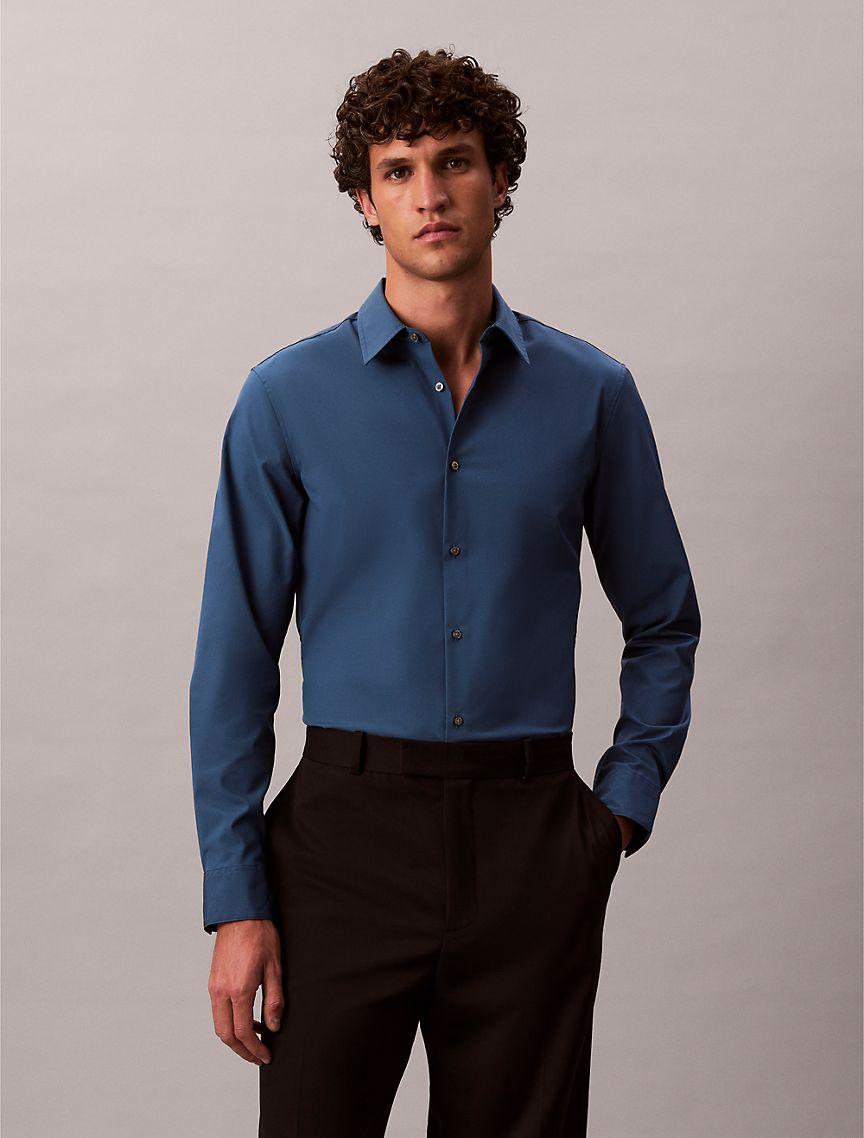Supima Stretch Cotton Slim Shirt Product Image