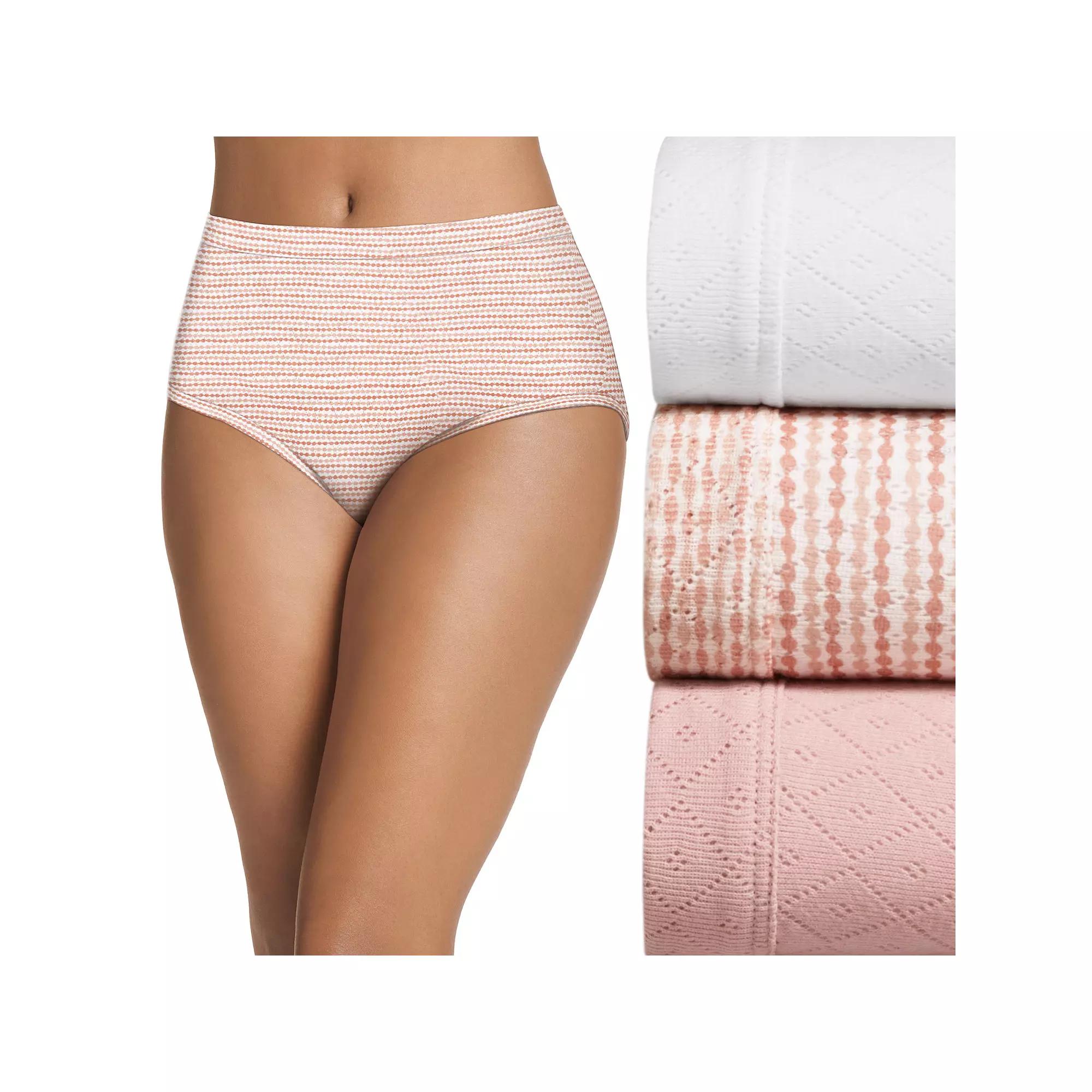 Womens Jockey Elance Breathe 3-pack Pointelle Briefs Panty Set 1542 Product Image
