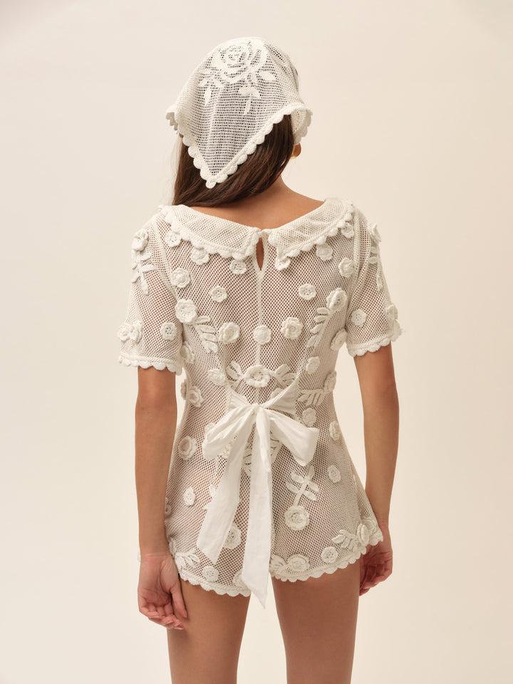 Sara Romper — White Product Image