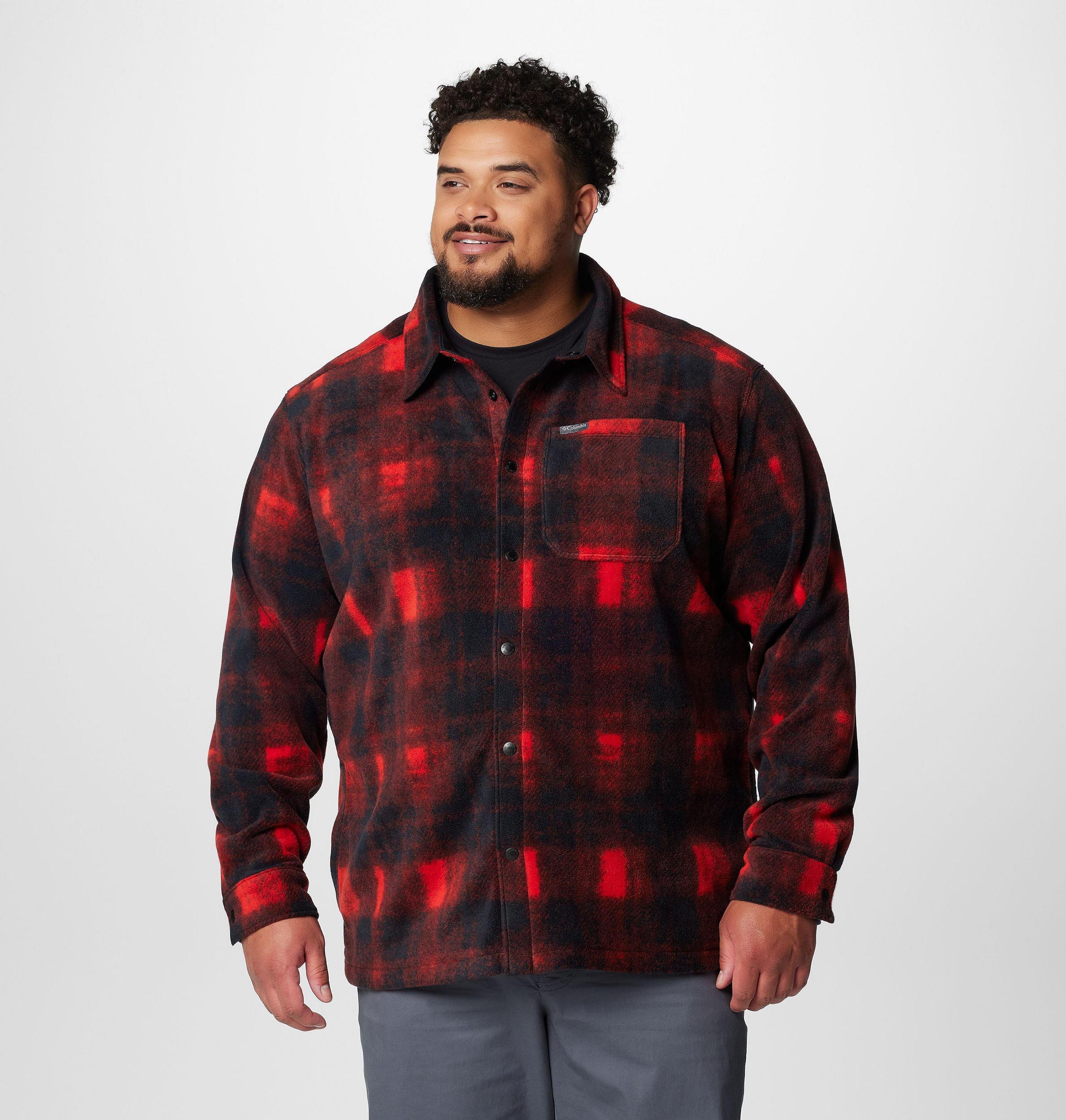 Columbia Mens Steens Mountain Printed Fleece Shirt Jacket II - Big- Product Image