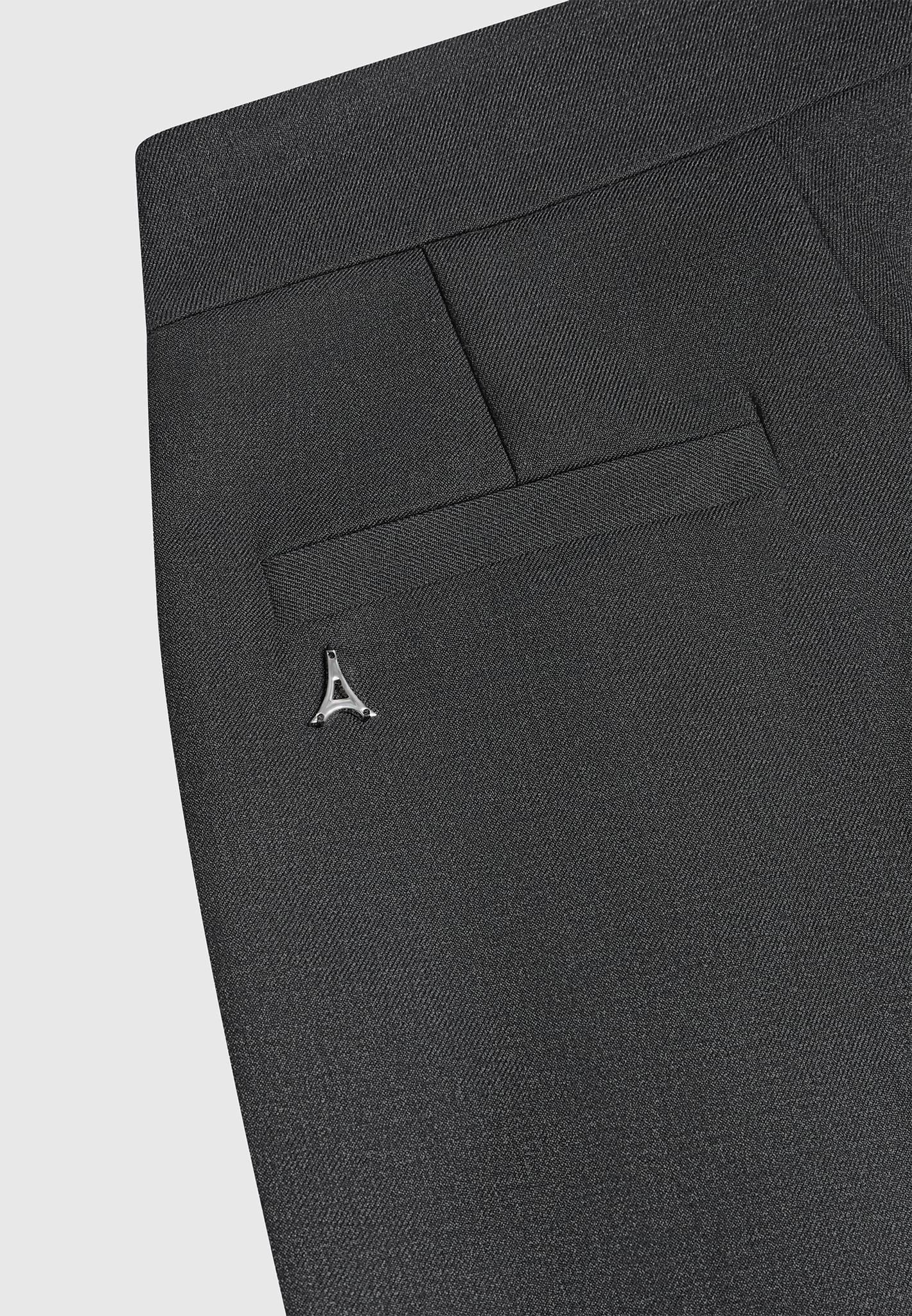 Elsa - High Waisted Tailored Trousers - Dark Grey Female Product Image