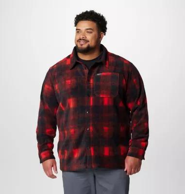 Columbia Mens Steens Mountain Printed Fleece Shirt Jacket II - Big- Product Image