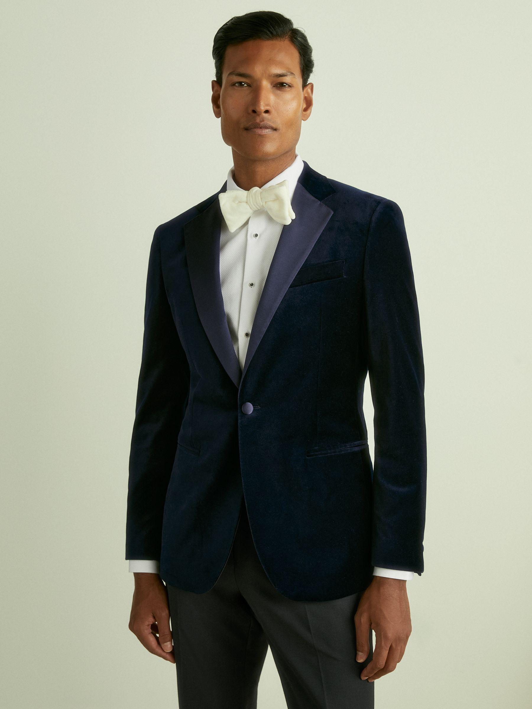 Single-Breasted Linen Suit Blazer Slim Fit in Rose Pink Product Image