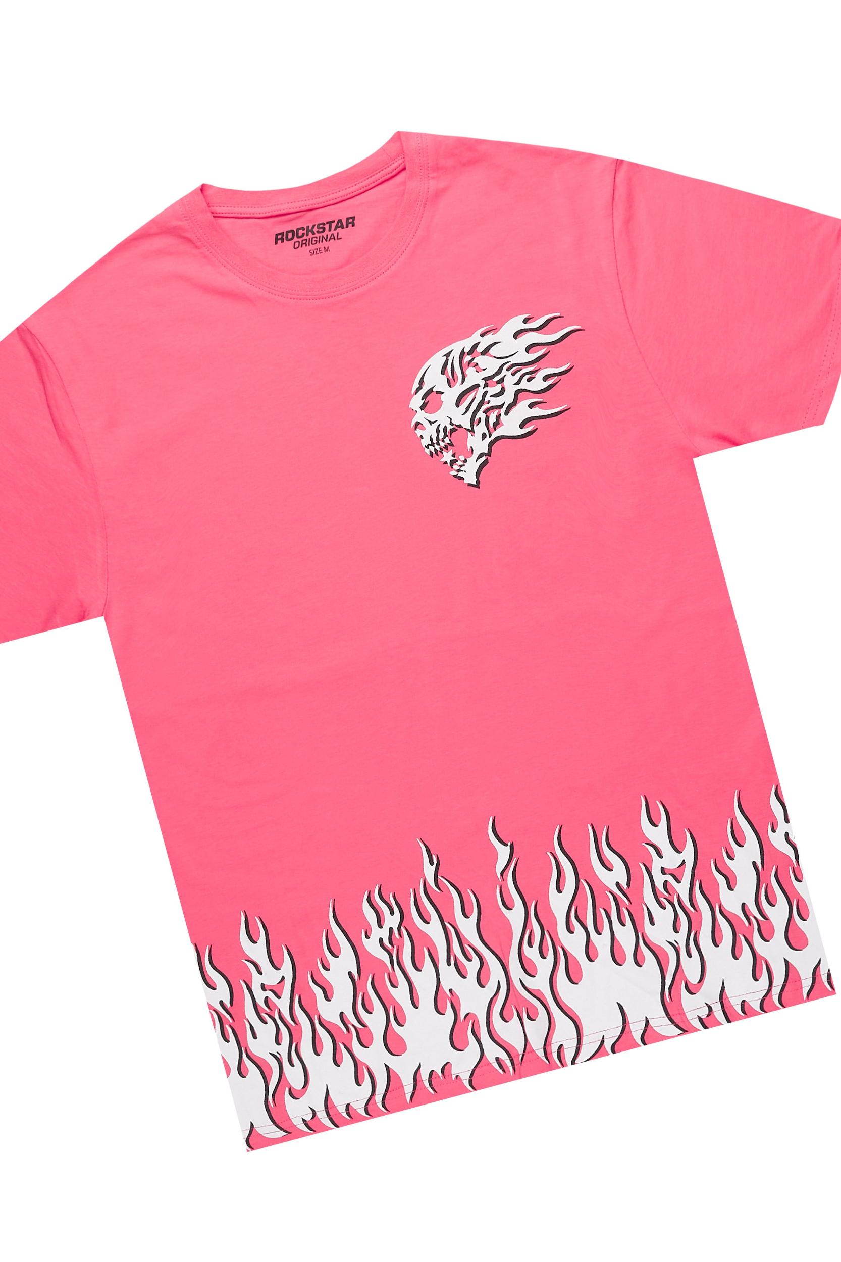 Arais Hot Pink T-Shirt Short Set Female Product Image