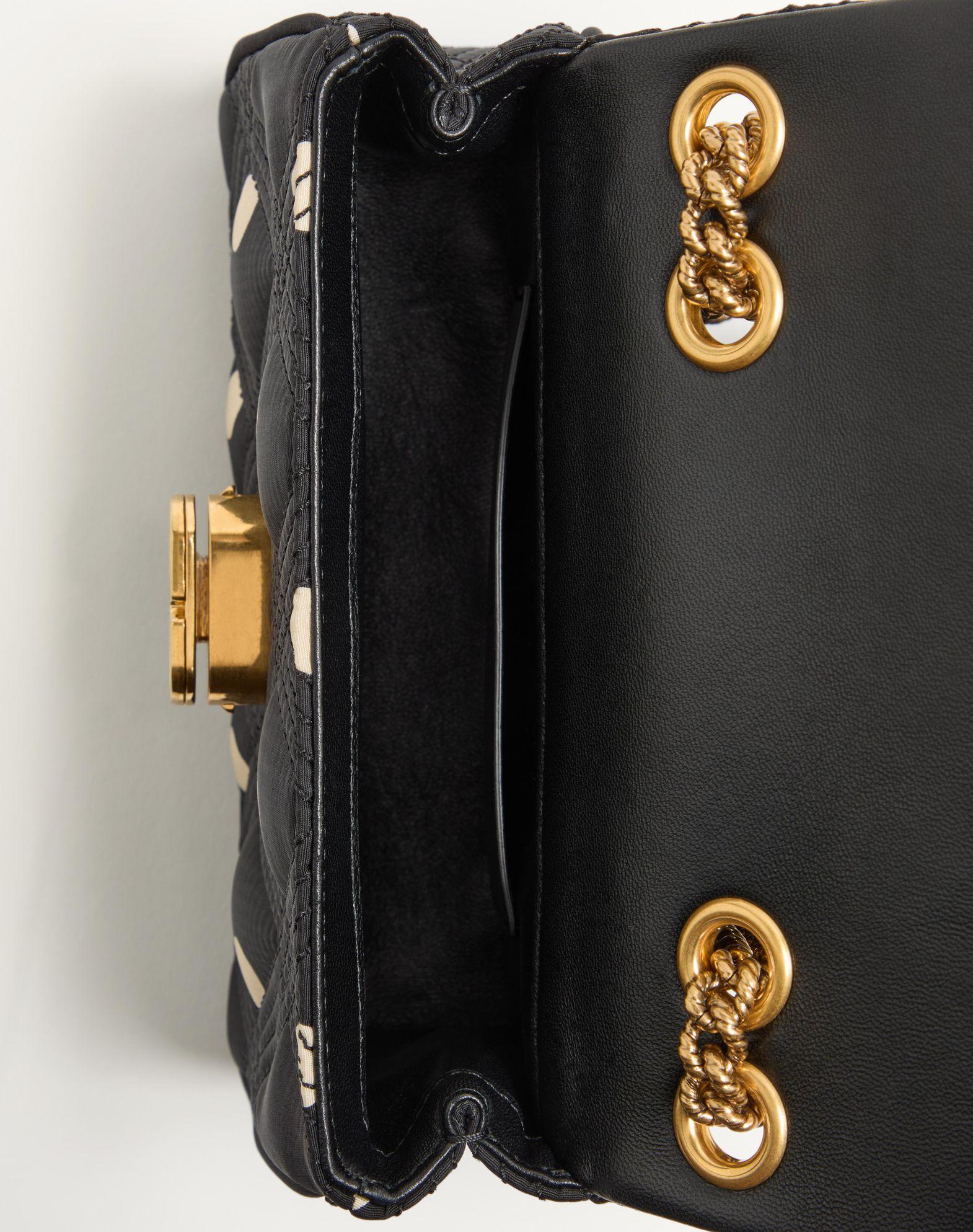 Valentino Garavani Quiltie 67 Small Shoulder Bag In Plus De Pois Satin Product Image