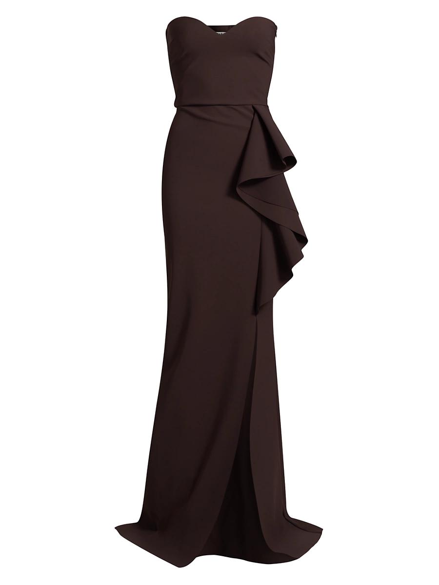 Womens Nary Strapless Ruffle Mermaid Gown Product Image