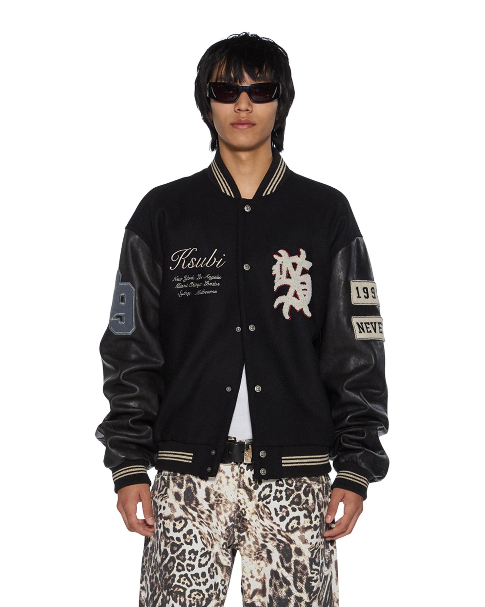 PLAYOFF VARSITY JACKET BLACK Male Product Image