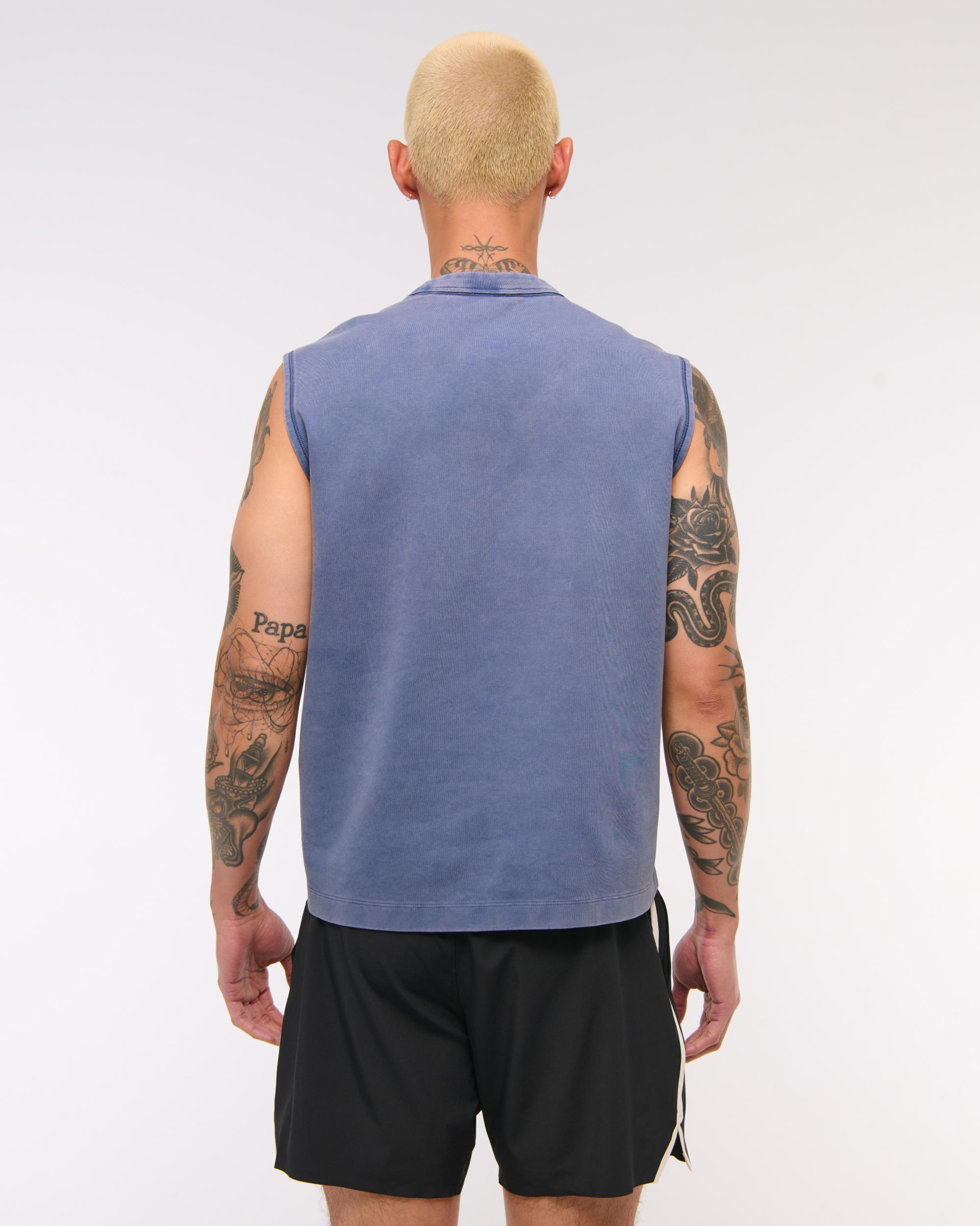 YPB Active Cropped Heavyweight Cotton Tank Product Image