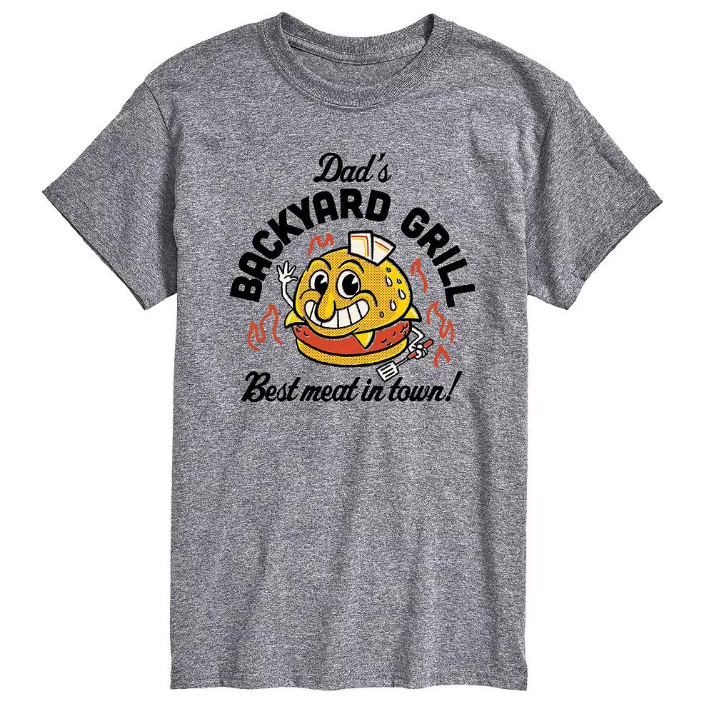 Men's Dad's Backyard Grill Burger Tee,  Product Image