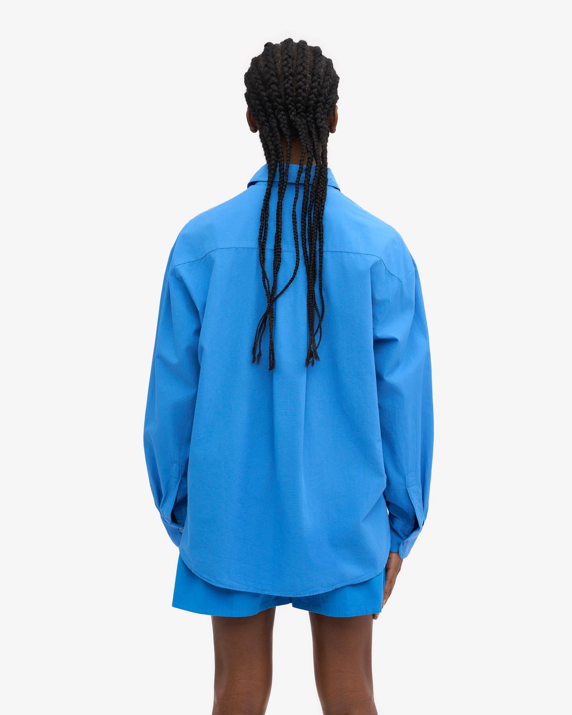 Organic Oversized Shirt - Navy Blue Product Image