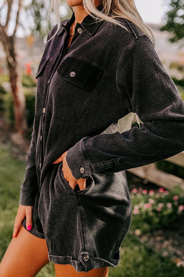 Sweet Charmer Waffle Knit Romper Product Image