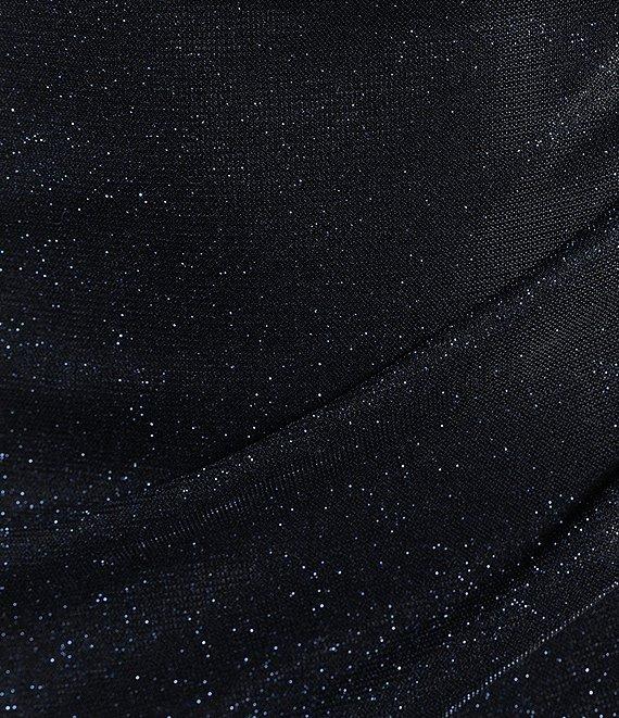 I.N. San Francisco Spaghetti Strap V-Neck Fitted Pleated Wrap Dress Product Image