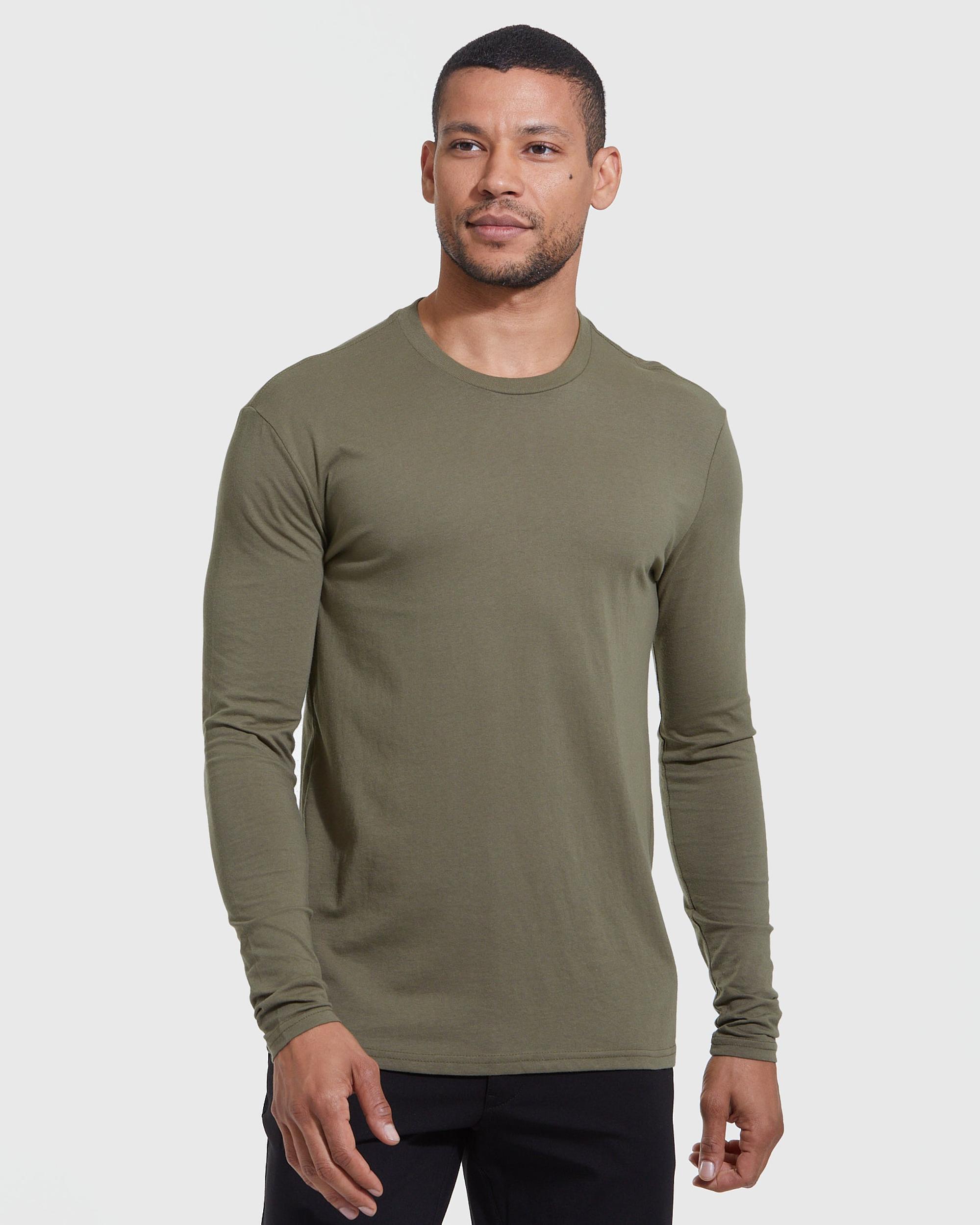 The Staple Classic Long Sleeve Crew Neck 3-Pack Product Image