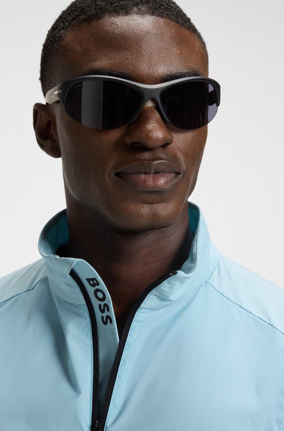 BOSS - Active water-repellent vest with quick-dry performance - Light Blue Product Image