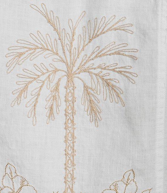 Tommy Bahama Breezy Palm Embroidered Linen Notch Collar Long Sleeve Jacket Product Image