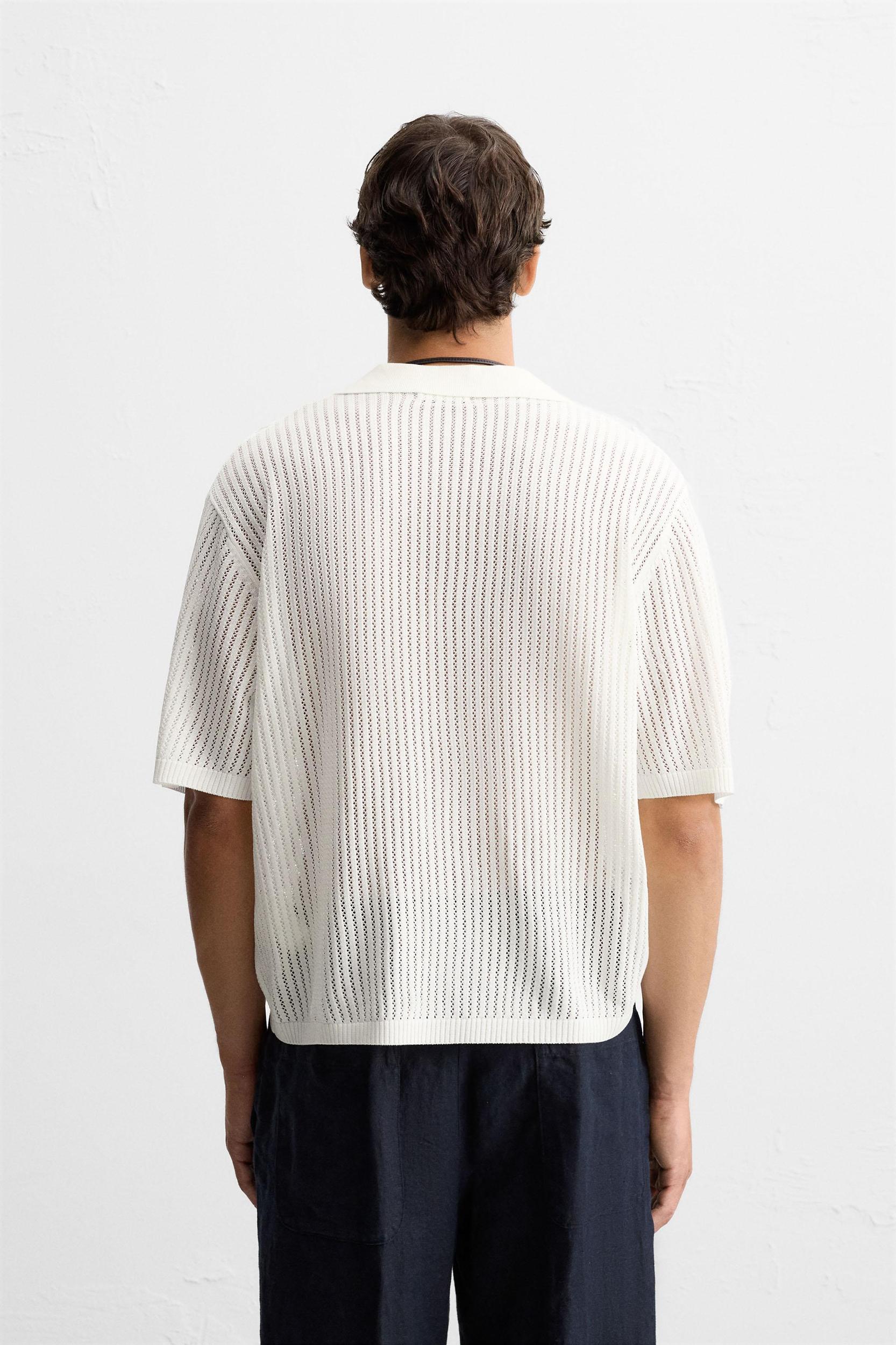 LACE KNIT SHIRT Product Image