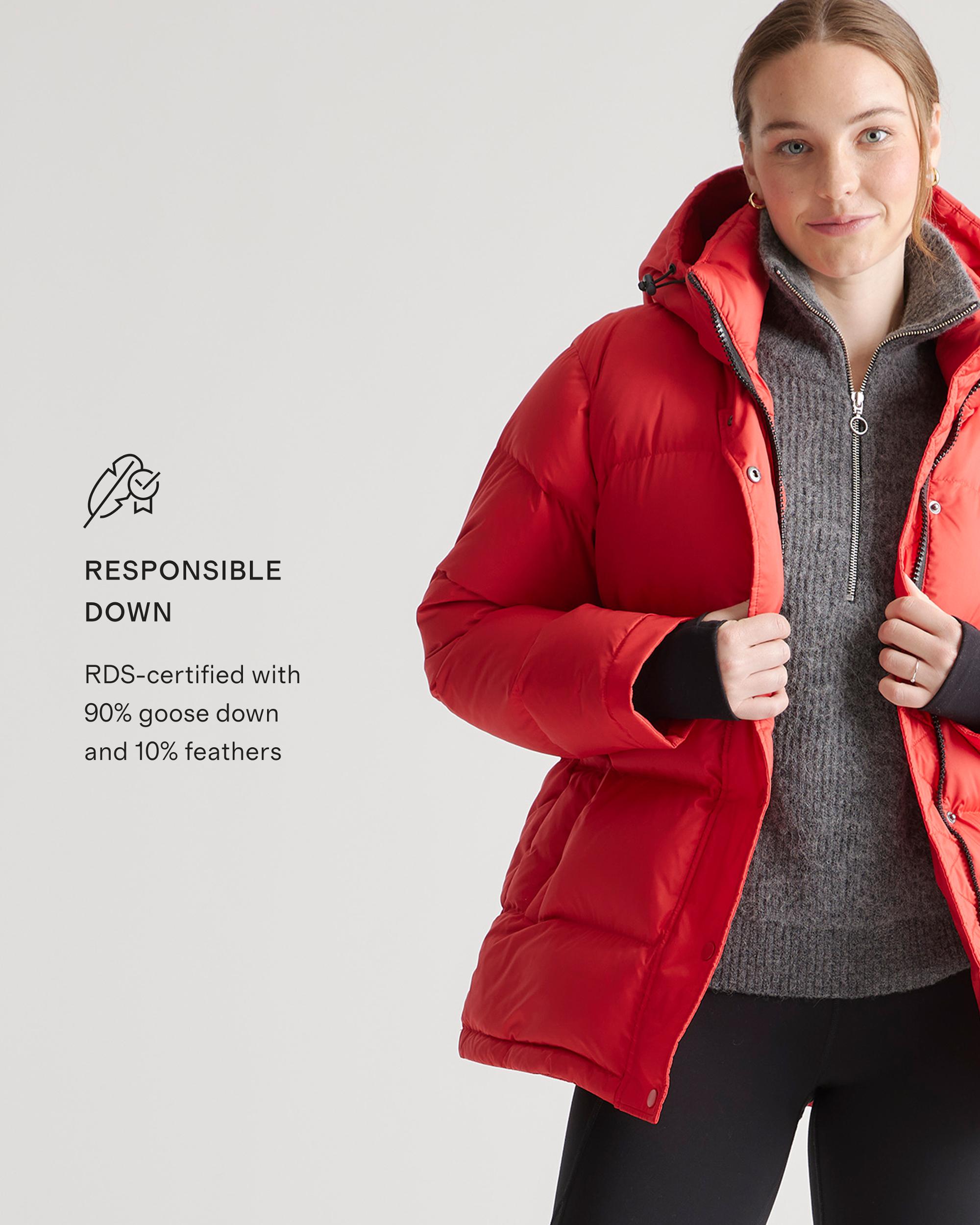 Quince | Women's Responsible Down Cropped Puffer Jacket Recycled Polyester Product Image