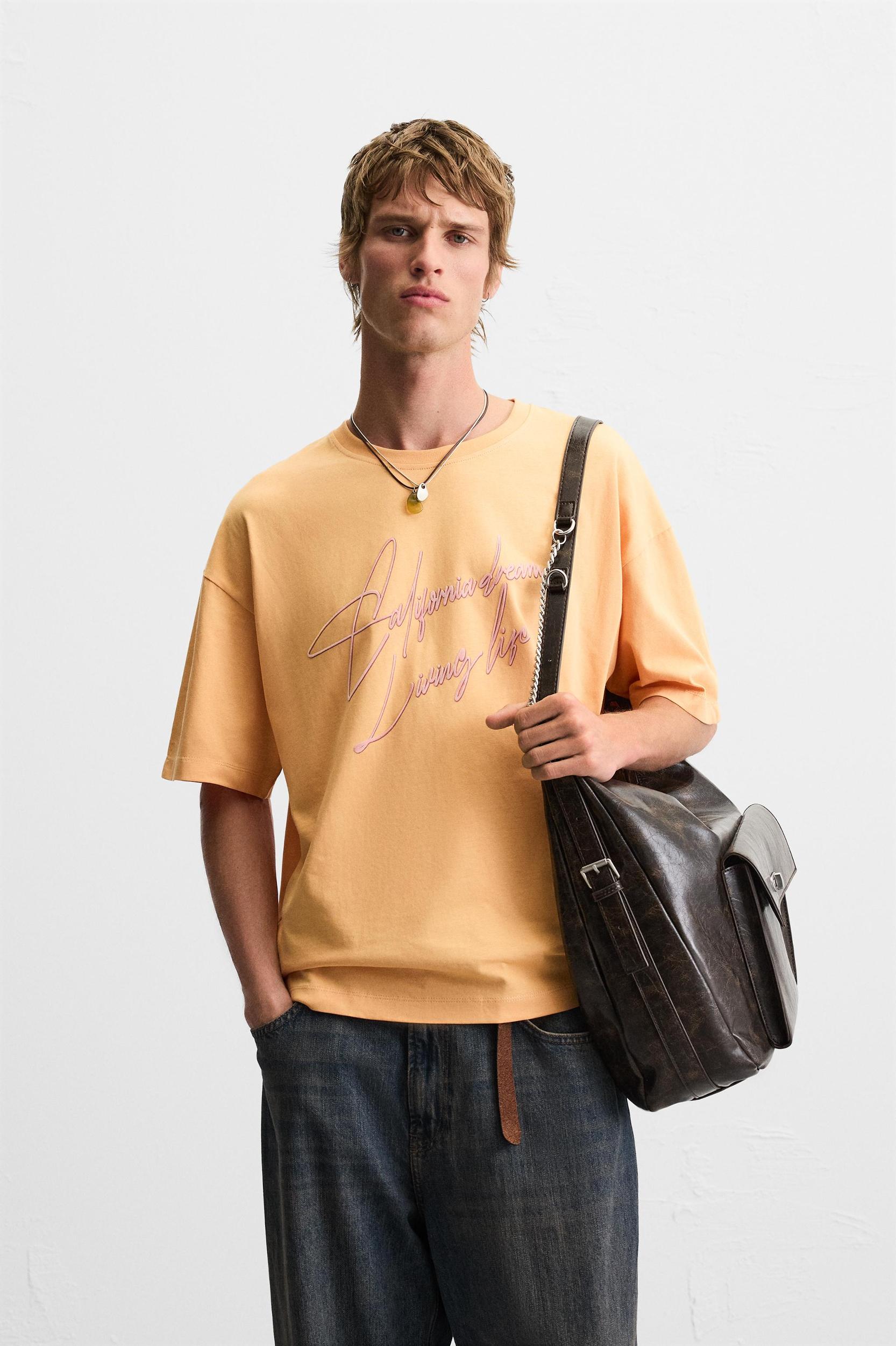 TEXTURED PRINTED T-SHIRT Product Image