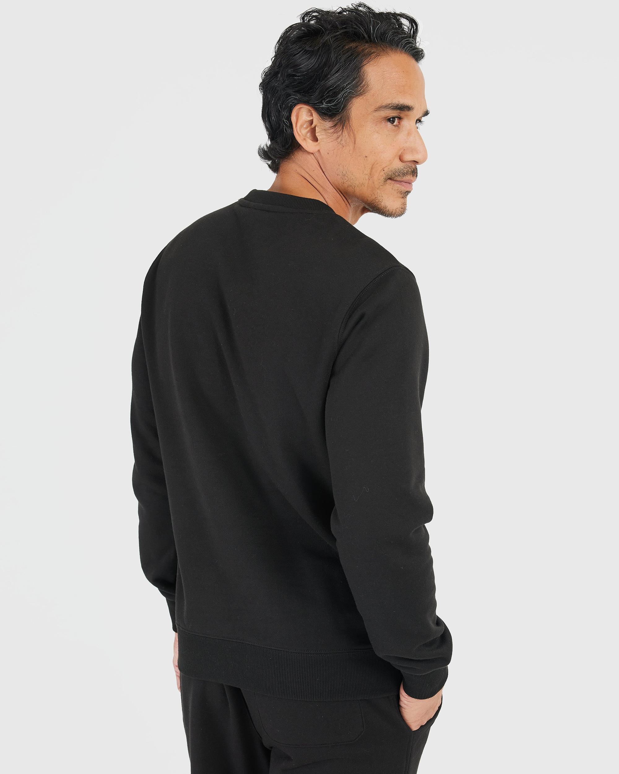 Black Fleece French Terry Pullover Crew Neck Product Image