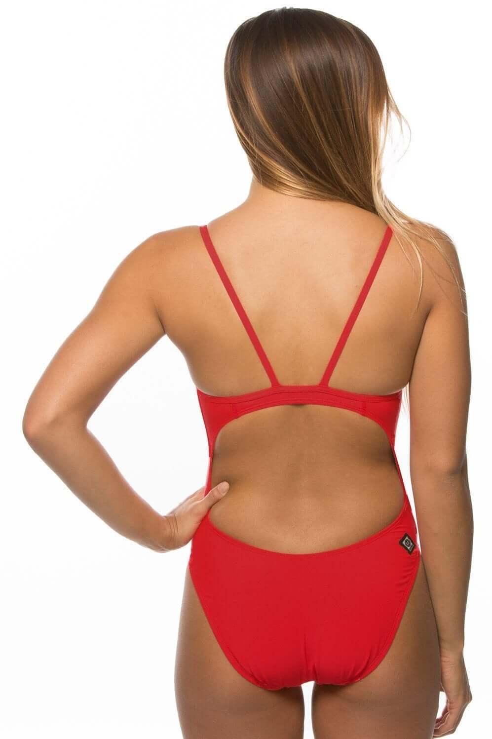 Chevy One Piece Swimsuit - Red Female Product Image