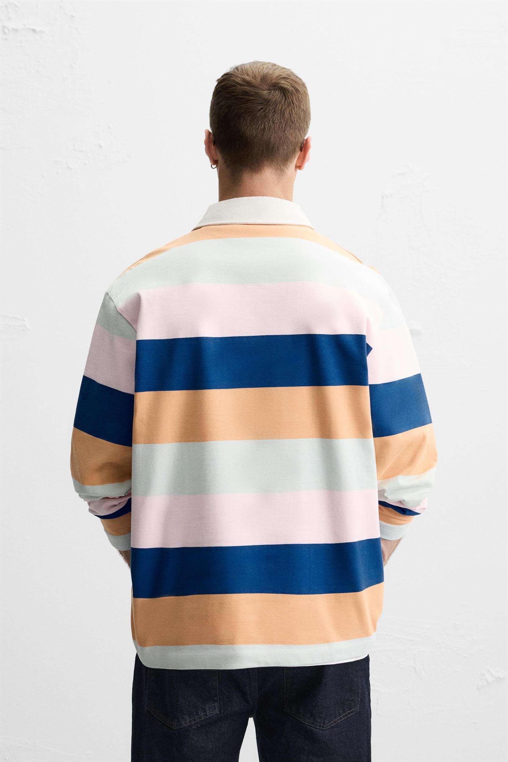 STRIPED POLO SHIRT Product Image