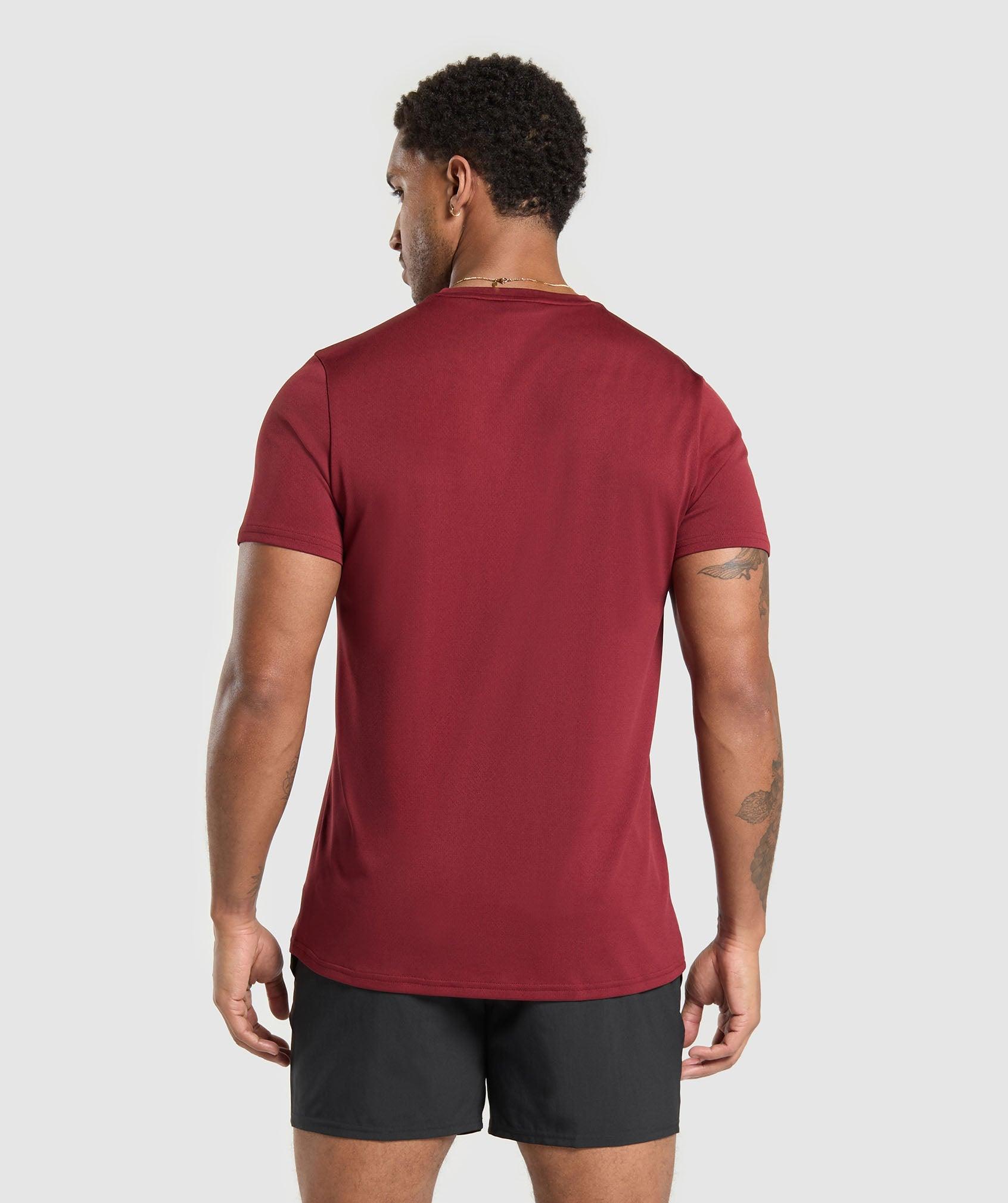 Gymshark Arrival Regular Fit T-Shirt - Sets Red Male Product Image