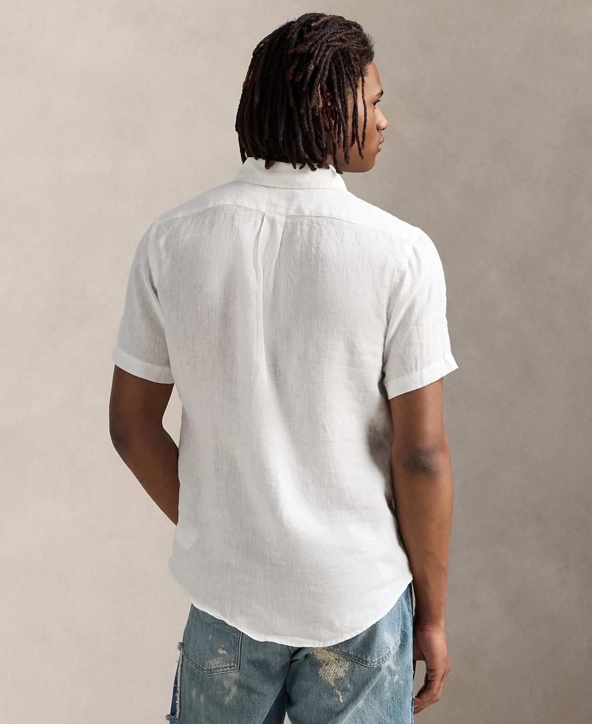 POLO RALPH LAUREN Camicia In Popeline Stretch Slim-fit Shirt In Bianco Product Image