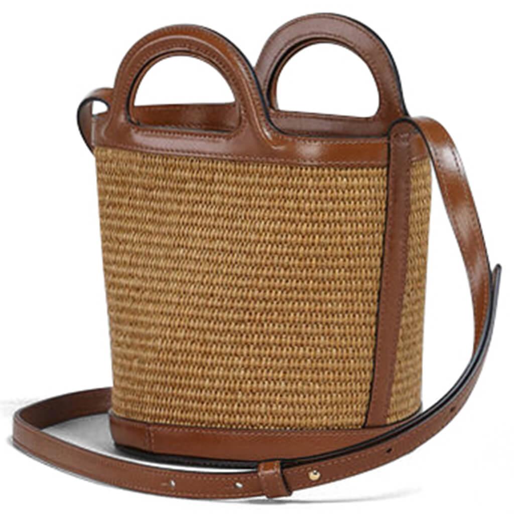Tropicalia Small Bucket Bag - Raw Sienna Female Product Image