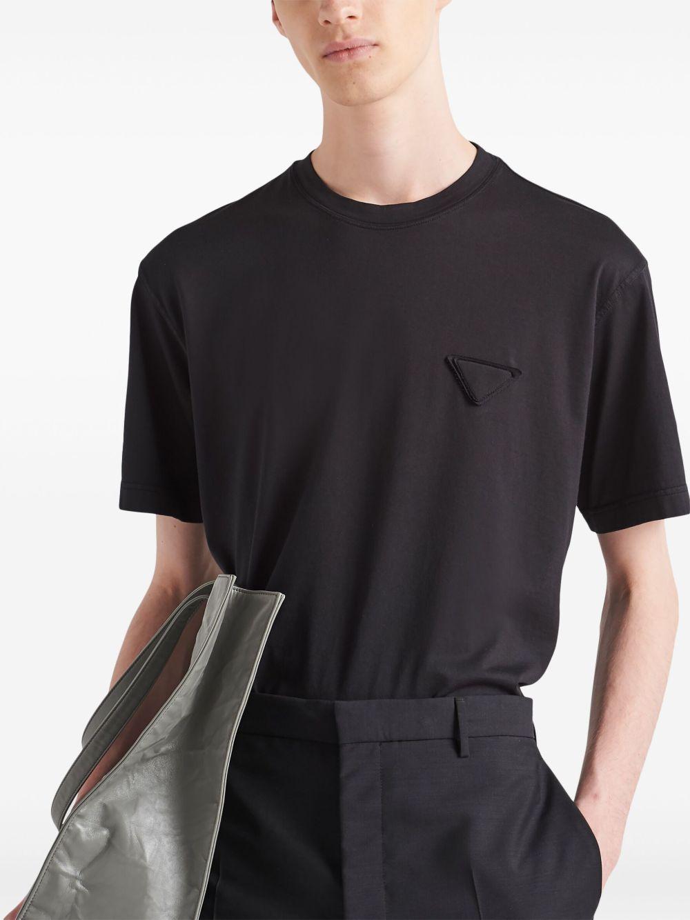 logo-patch cotton T-shirt Product Image