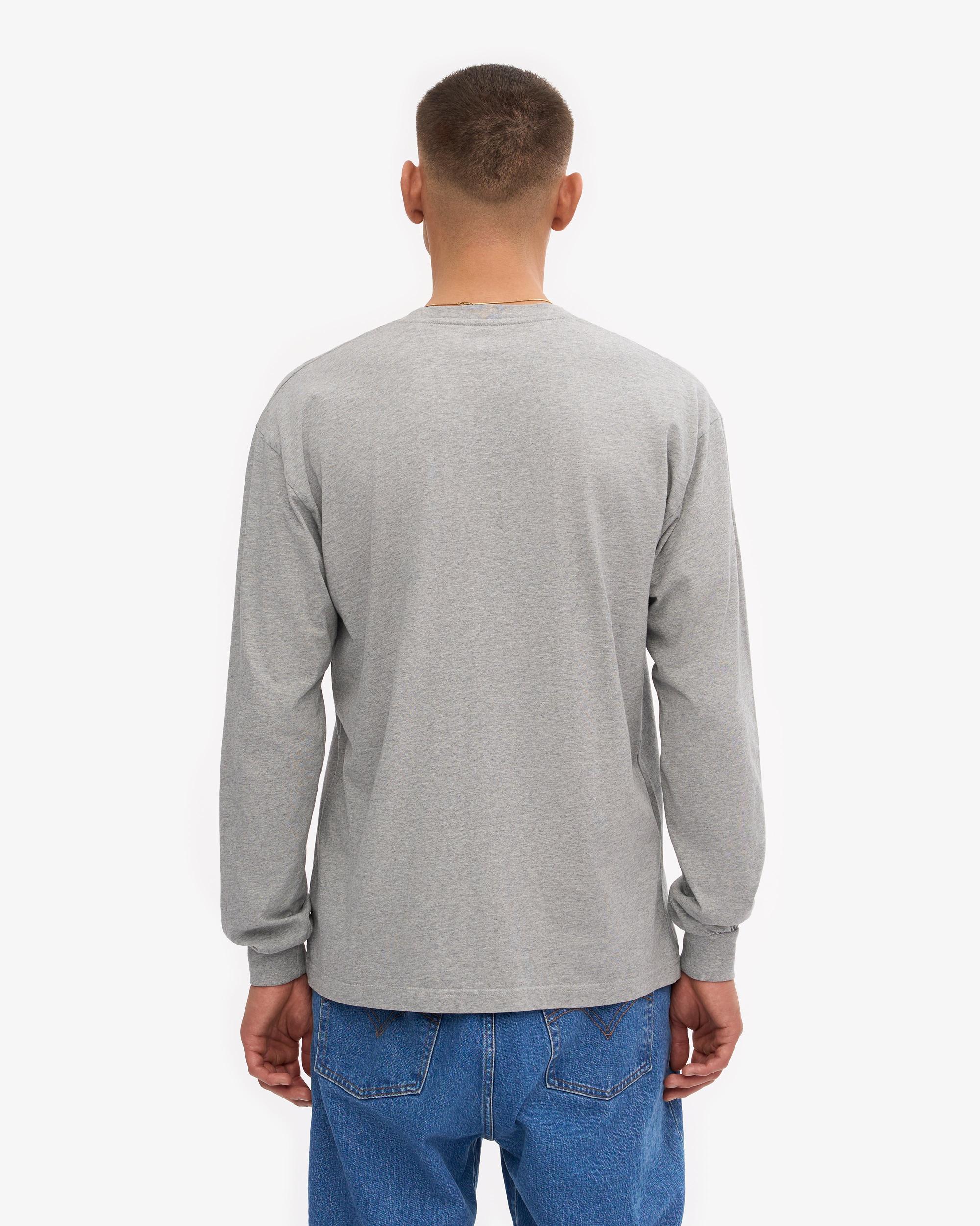 Oversized Organic LS T-Shirt - Heather Grey Product Image