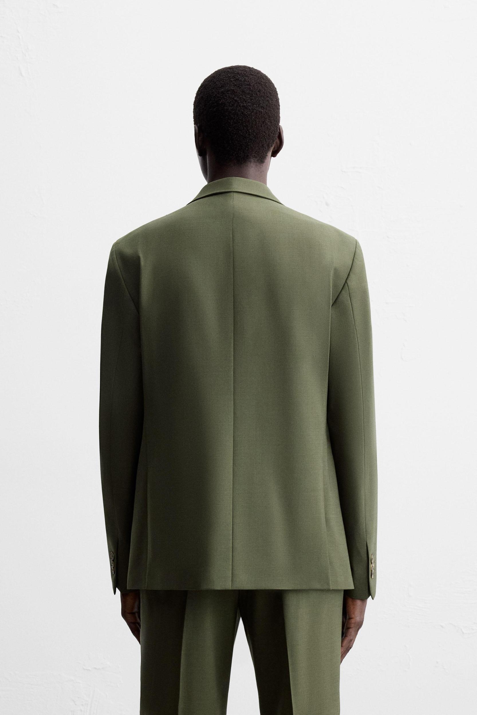 WOOL DOUBLE BREASTED SUIT BLAZER Product Image