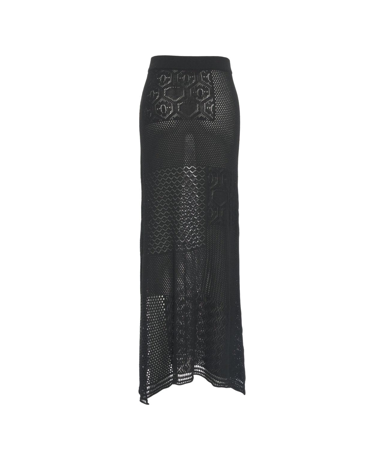 Lace crochet maxi skirt Product Image