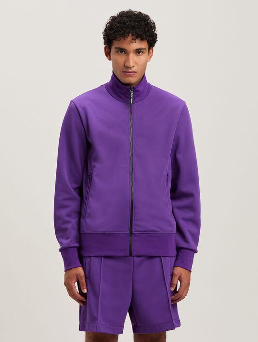 BACK CURVED LOGO TRACK JACKET PURPLE - O Product Image