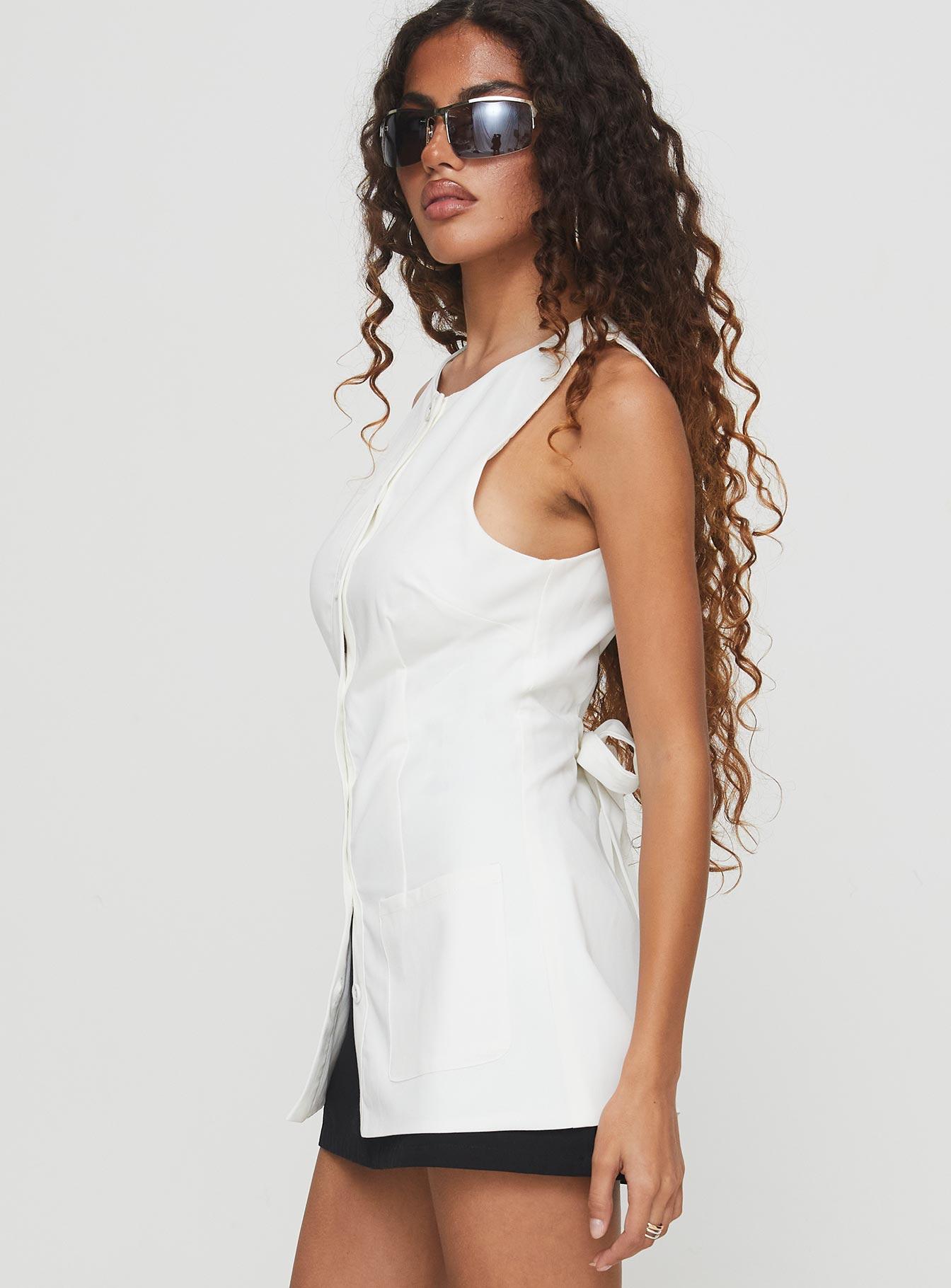 Mystick Vest Top White Product Image