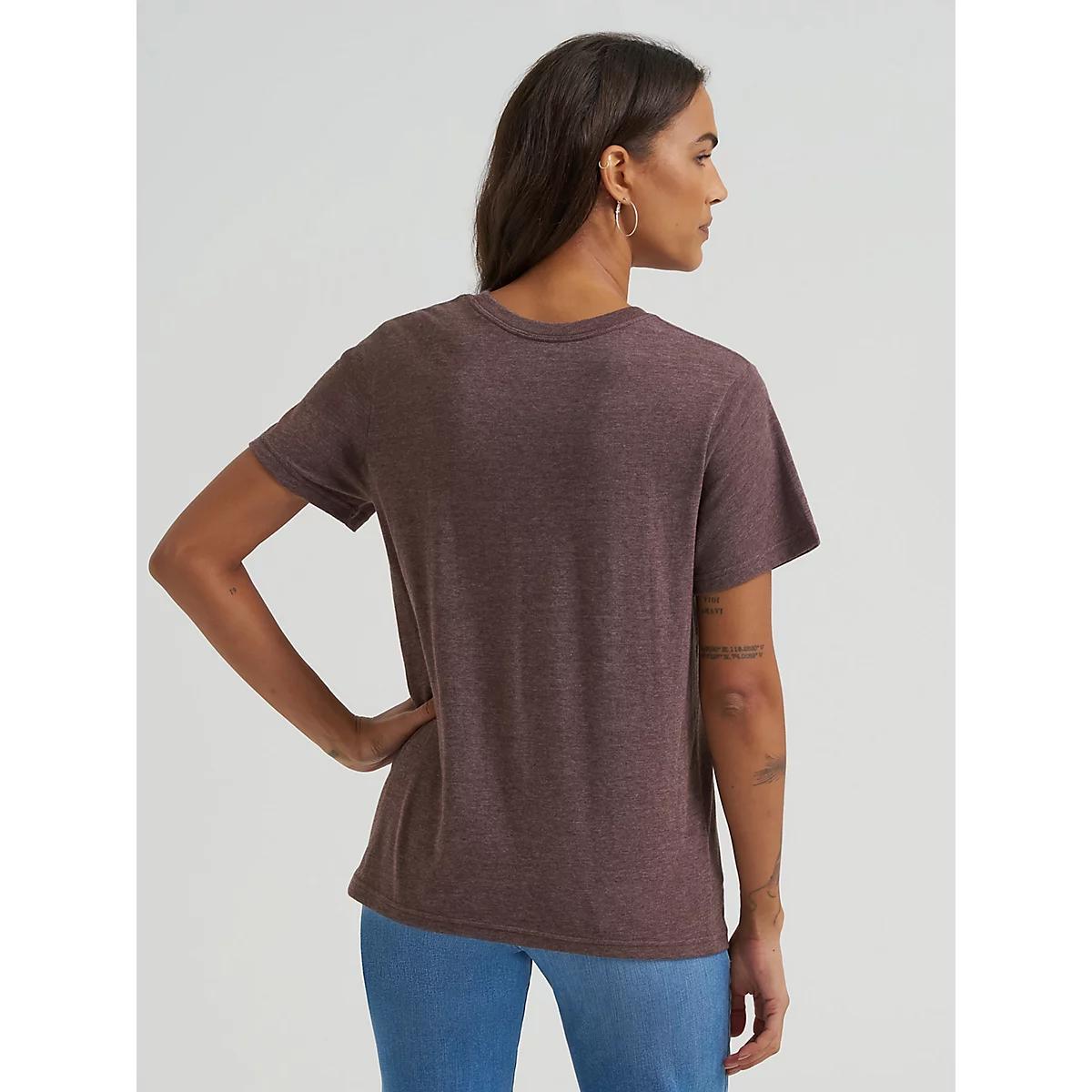 Women's Faded Cowgirl Retro Regular Fit Tee in Egret Product Image