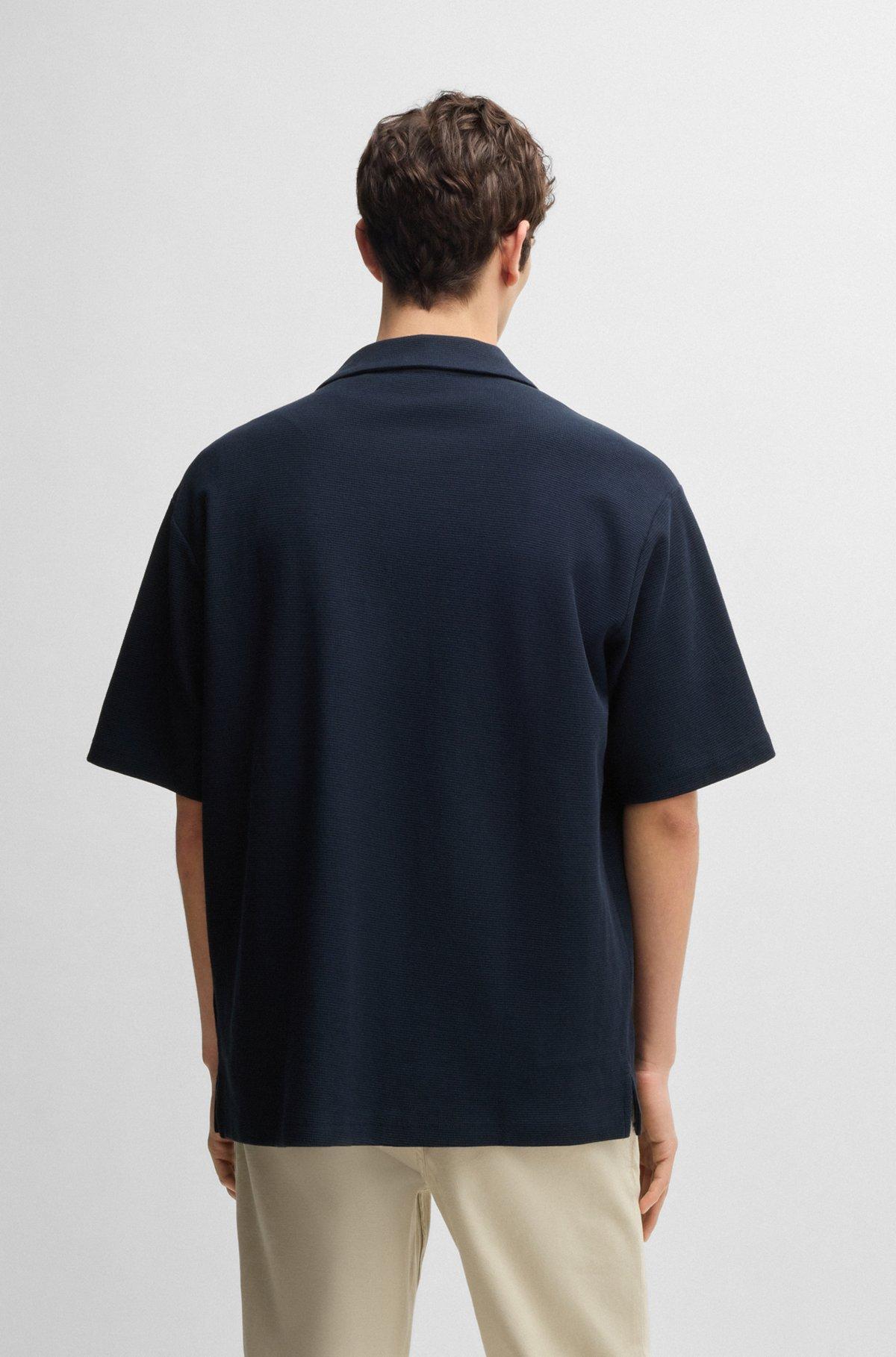 Relaxed-fit shirt in waffle cotton Product Image