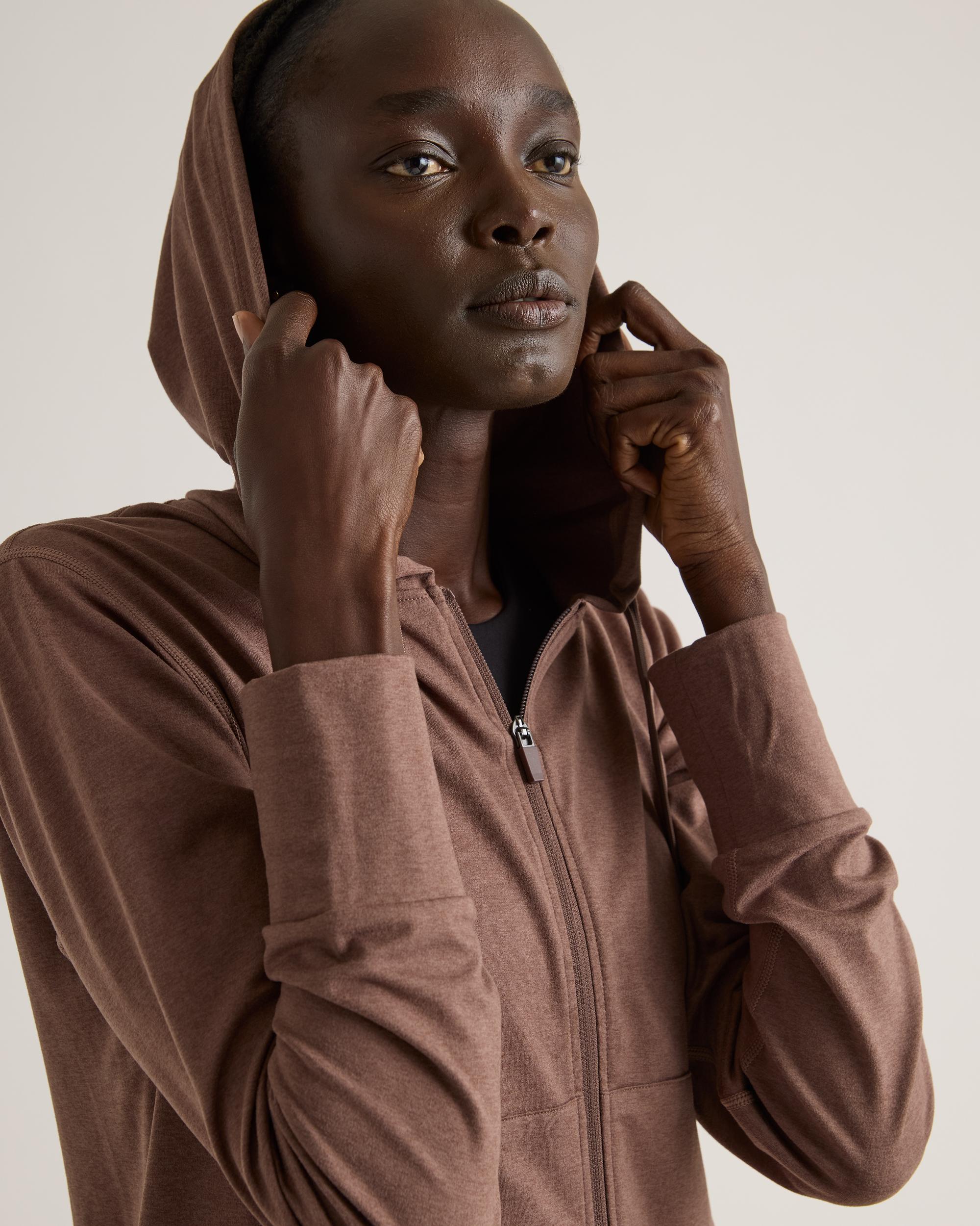 Quince | Women's Flowknit Full Zip Hoodie Recycled Polyester Product Image