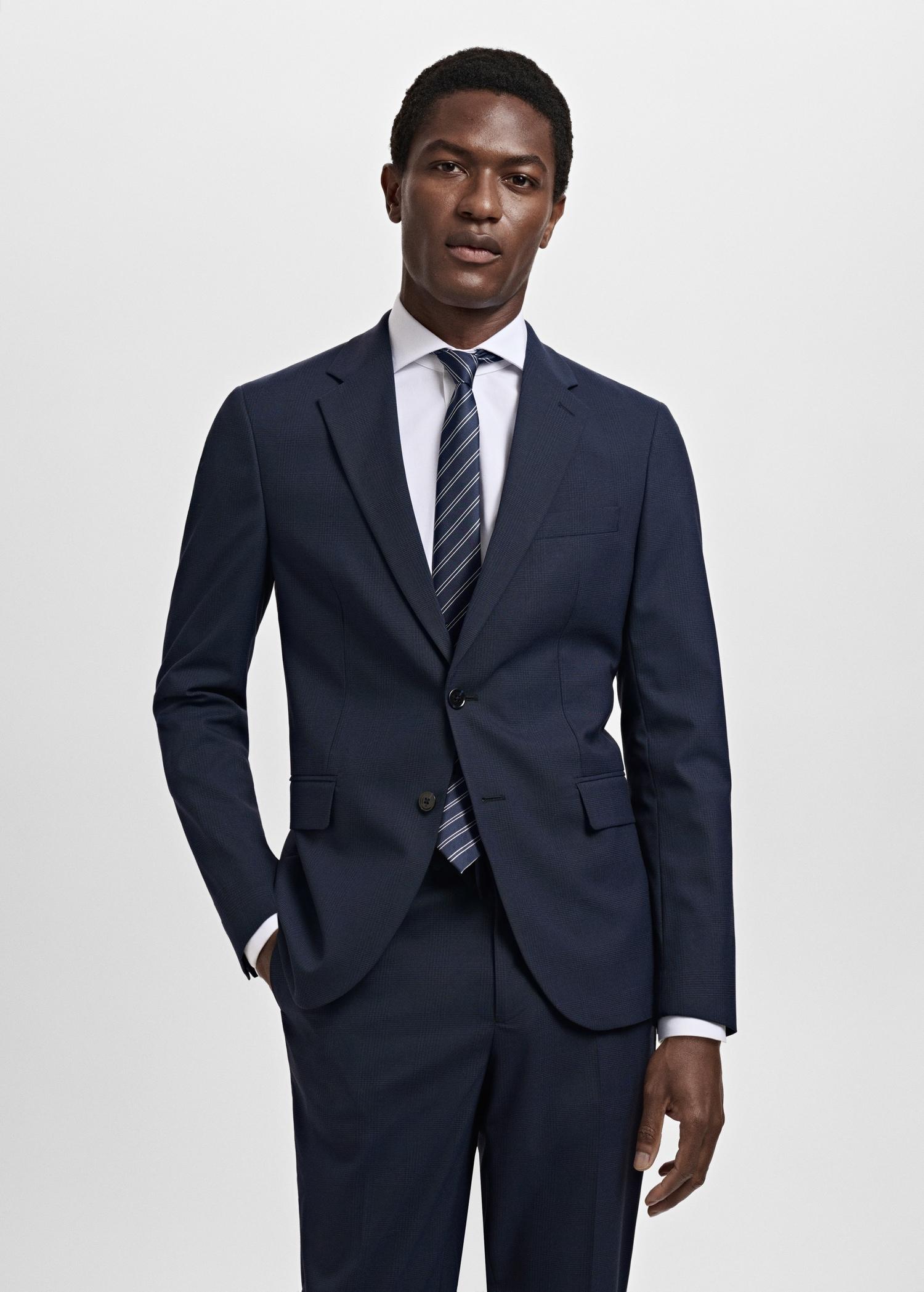 Milan slim-fit suit blazer - Men | MANGO USA Product Image