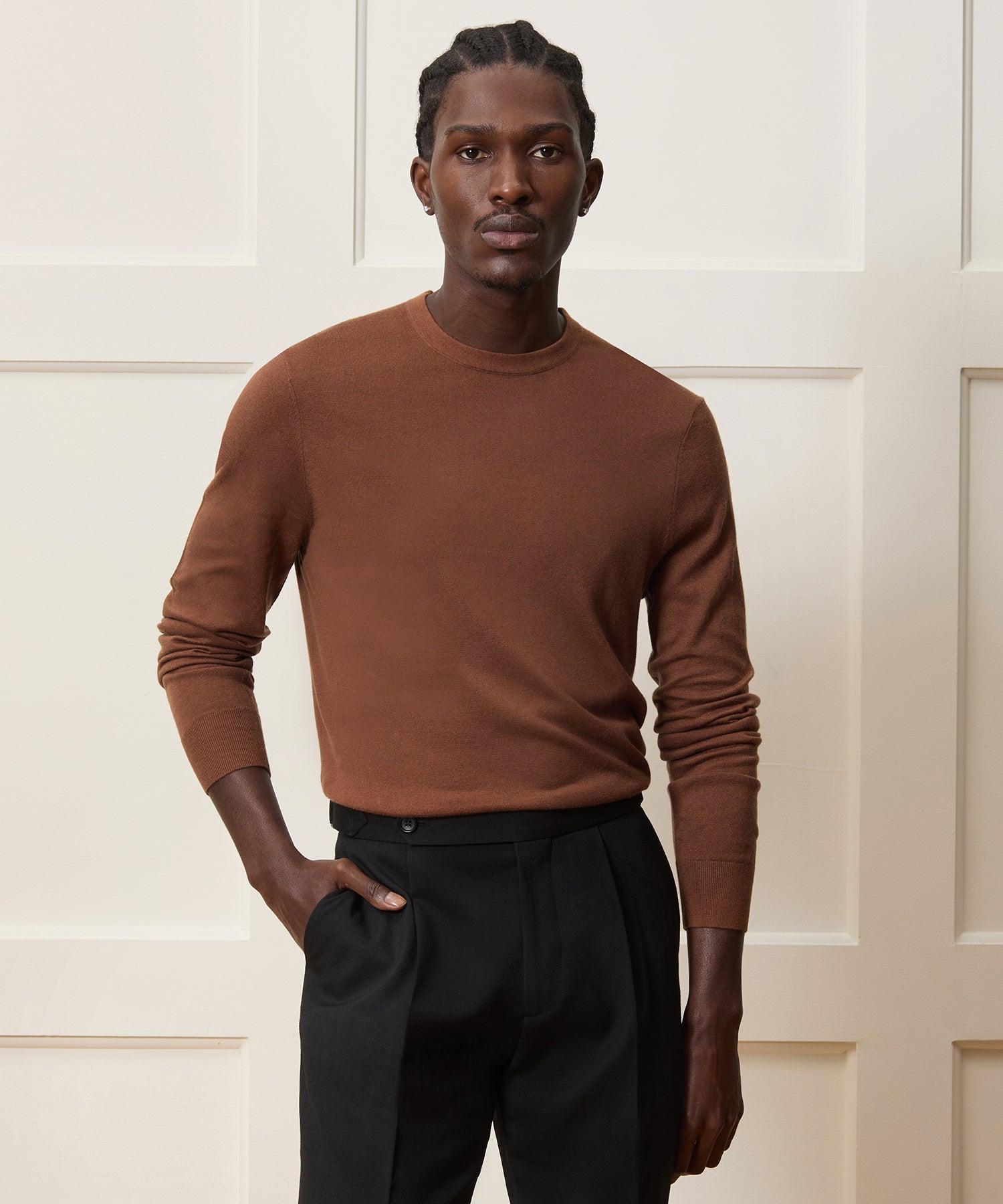 Silk-Cashmere Crewneck Sweater Product Image