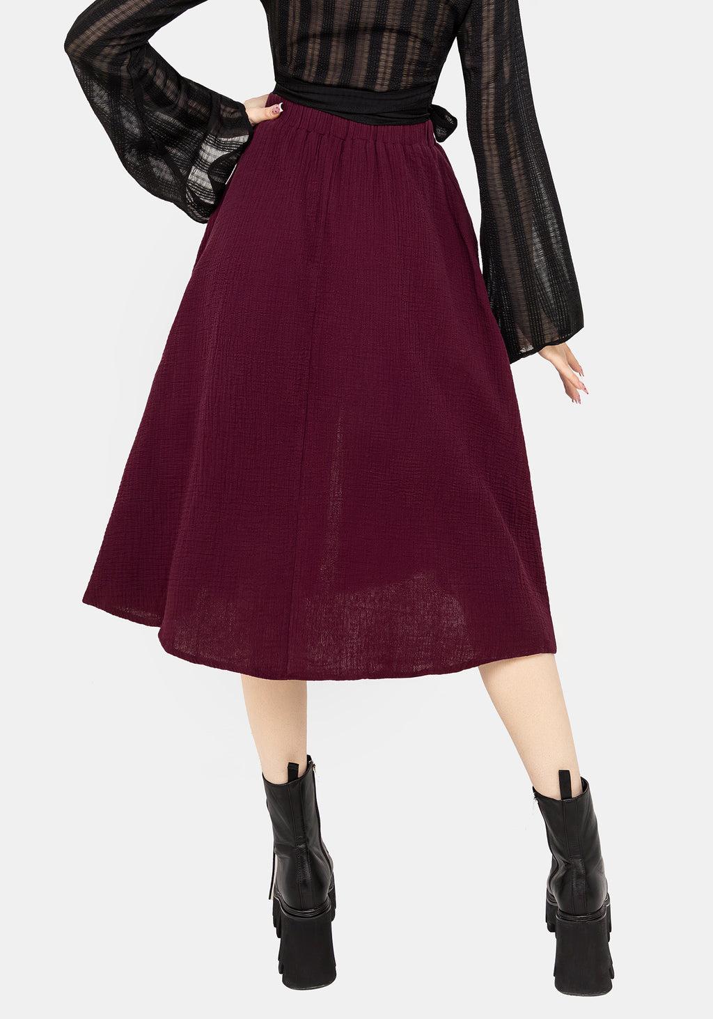Psyche Textured Midi Skirt Product Image