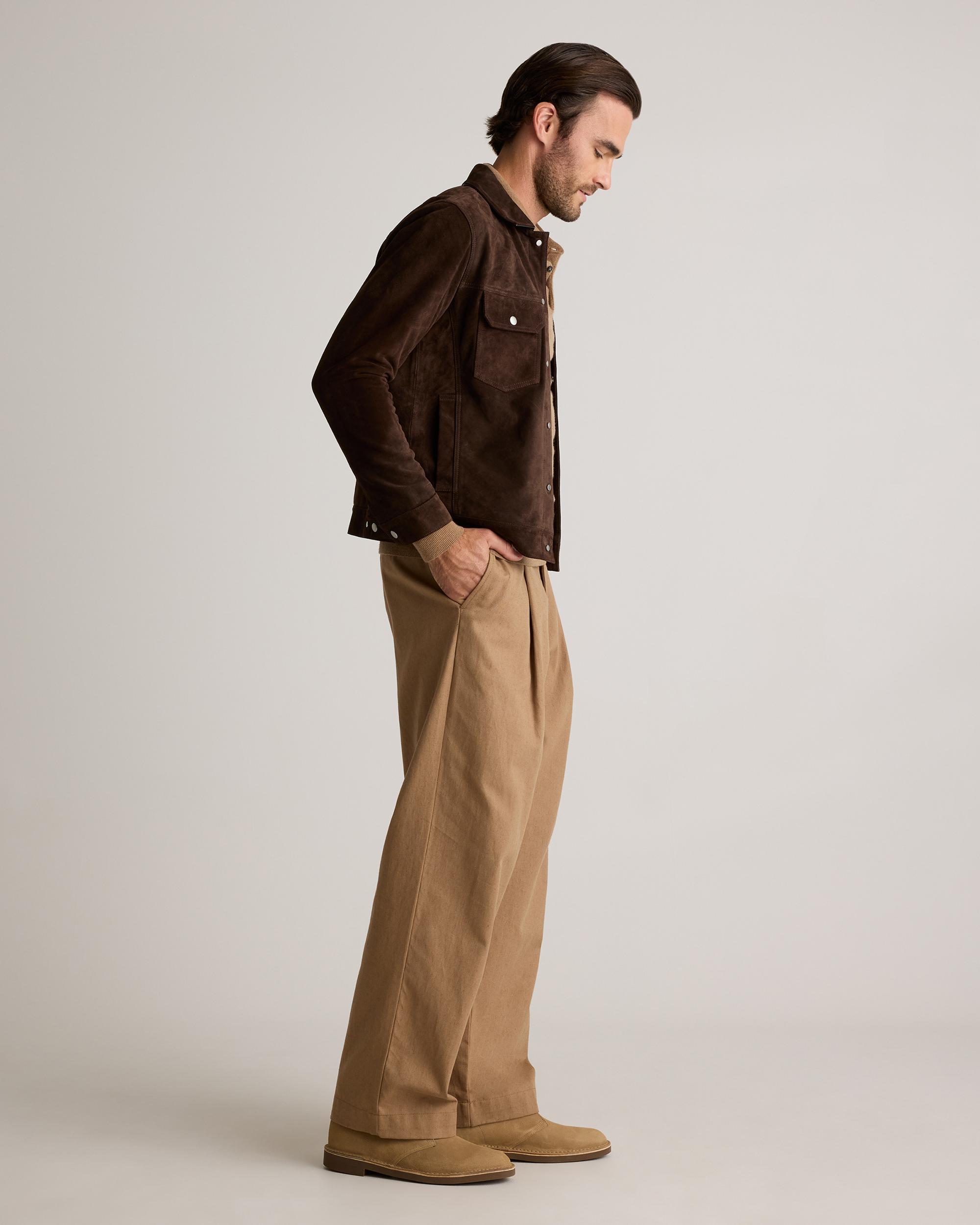 Quince | Men's Italian Suede Trucker Jacket Suede Leather Product Image